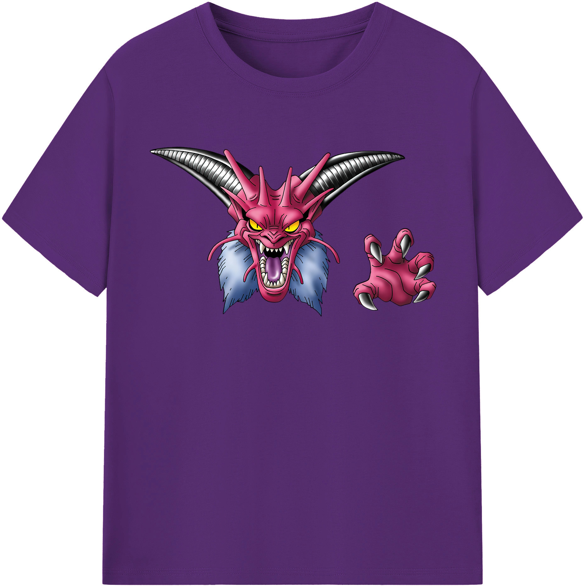 （画像用） ドラゴンクエスト Doragon Kuesuto Dragon Quest 綿100％半袖Tシャツ（フロントプリント）