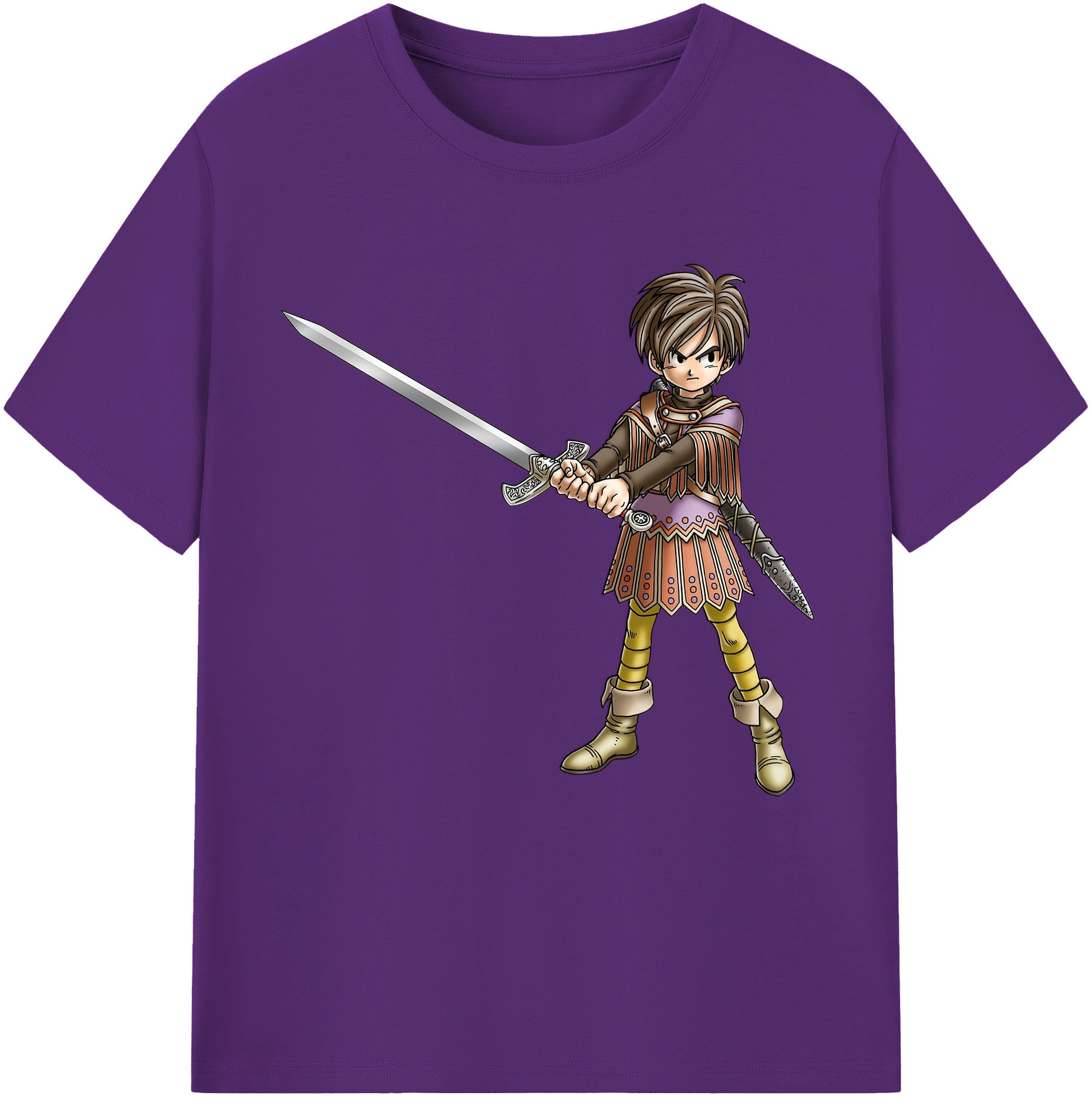 （画像用） ドラゴンクエスト Doragon Kuesuto Dragon Quest 綿100％半袖Tシャツ（フロントプリント）