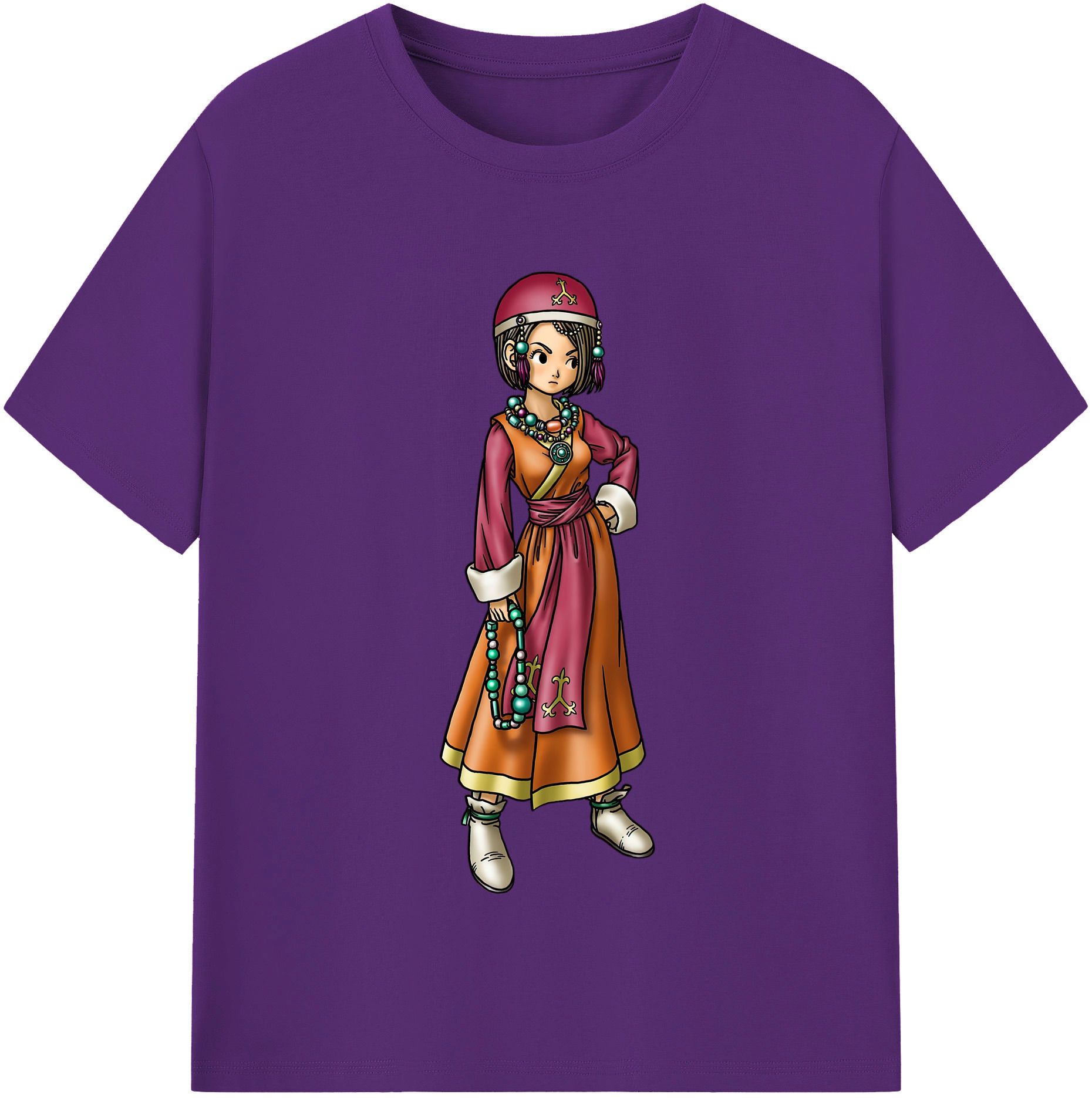 （画像用） ドラゴンクエスト Doragon Kuesuto Dragon Quest 綿100％半袖Tシャツ（フロントプリント）