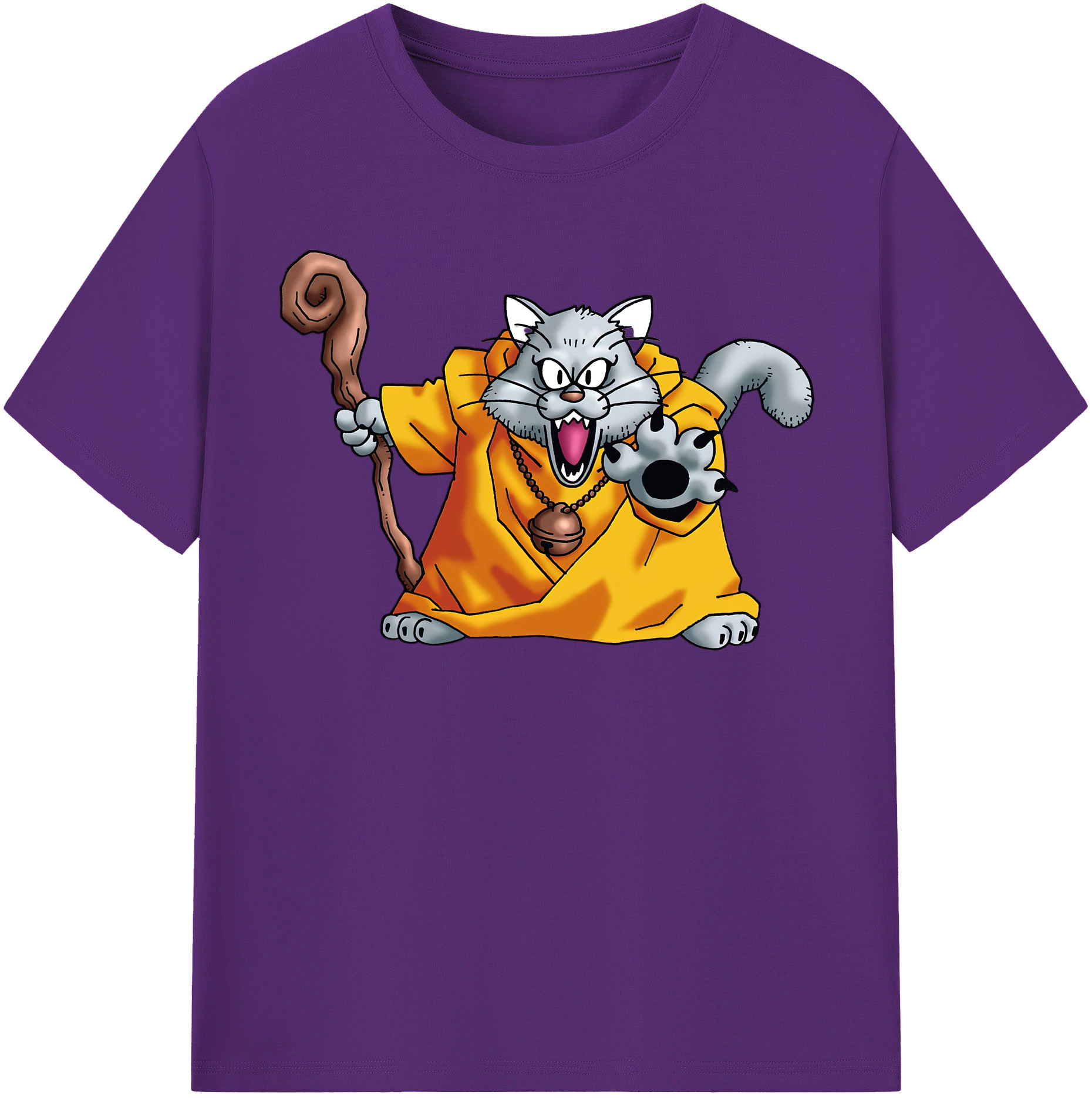 （画像用） ドラゴンクエスト Doragon Kuesuto Dragon Quest 綿100％半袖Tシャツ（フロントプリント）