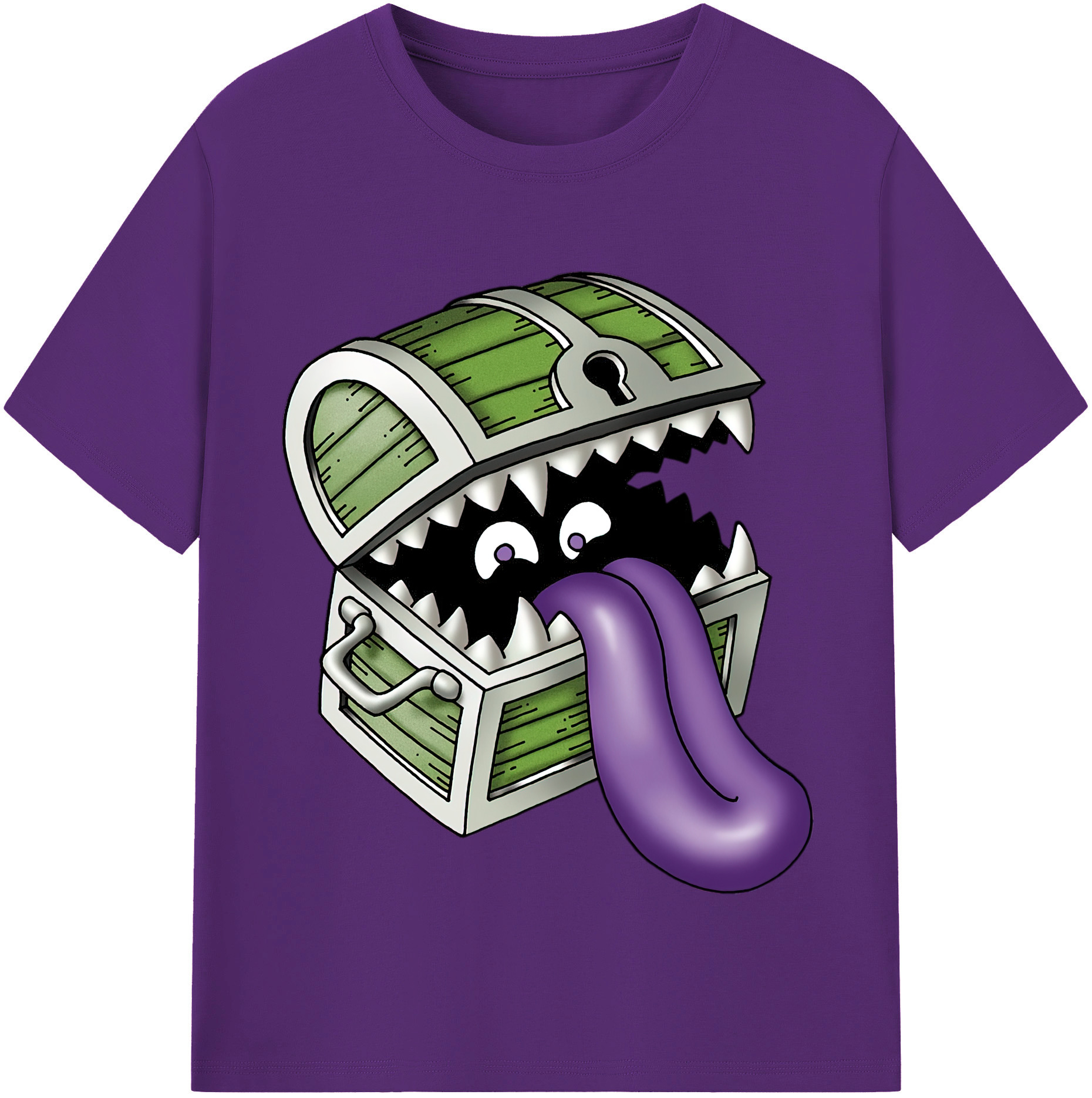 （画像用） ドラゴンクエスト Doragon Kuesuto Dragon Quest 綿100％半袖Tシャツ（フロントプリント）