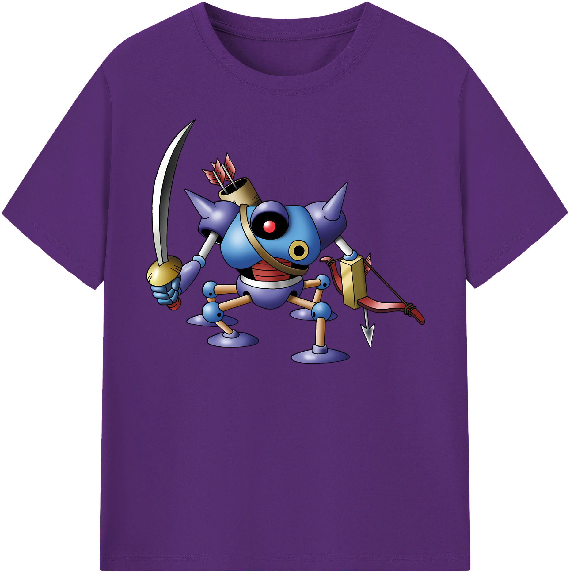 （画像用） ドラゴンクエスト Doragon Kuesuto Dragon Quest 綿100％半袖Tシャツ（フロントプリント）
