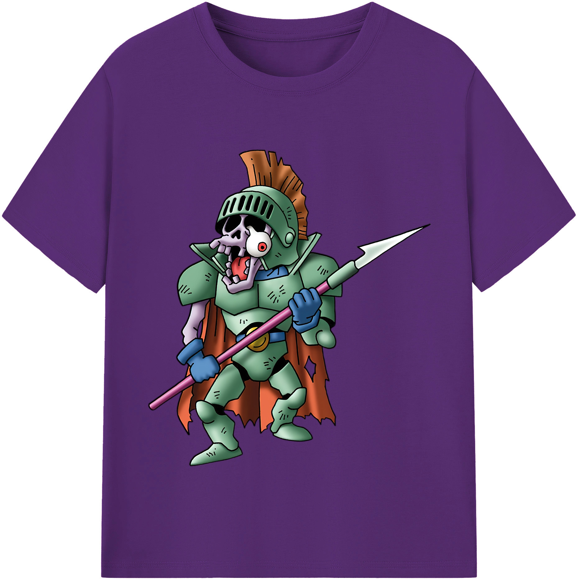 （画像用） ドラゴンクエスト Doragon Kuesuto Dragon Quest 綿100％半袖Tシャツ（フロントプリント）
