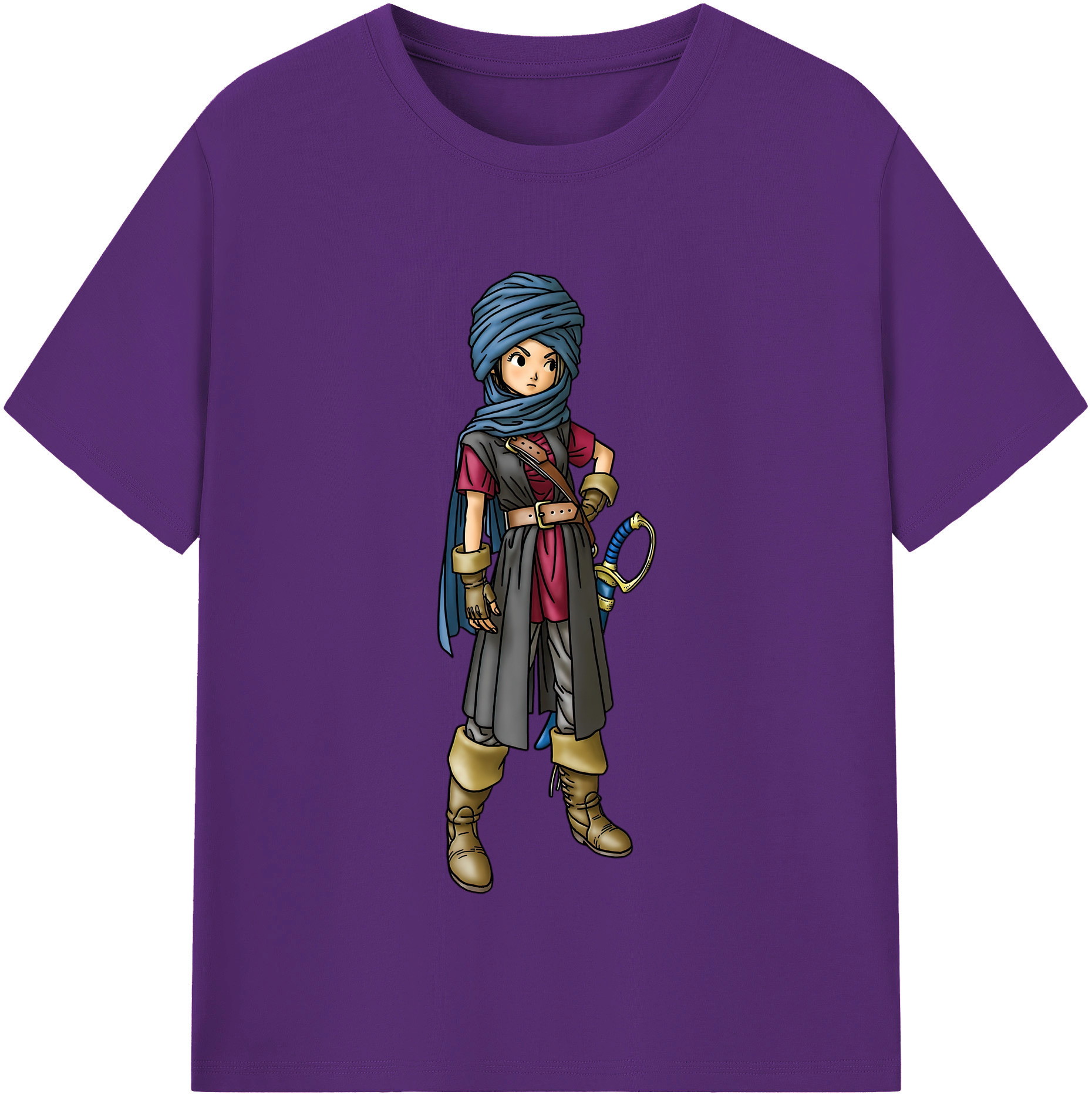 （画像用） ドラゴンクエスト Doragon Kuesuto Dragon Quest 綿100％半袖Tシャツ（フロントプリント）
