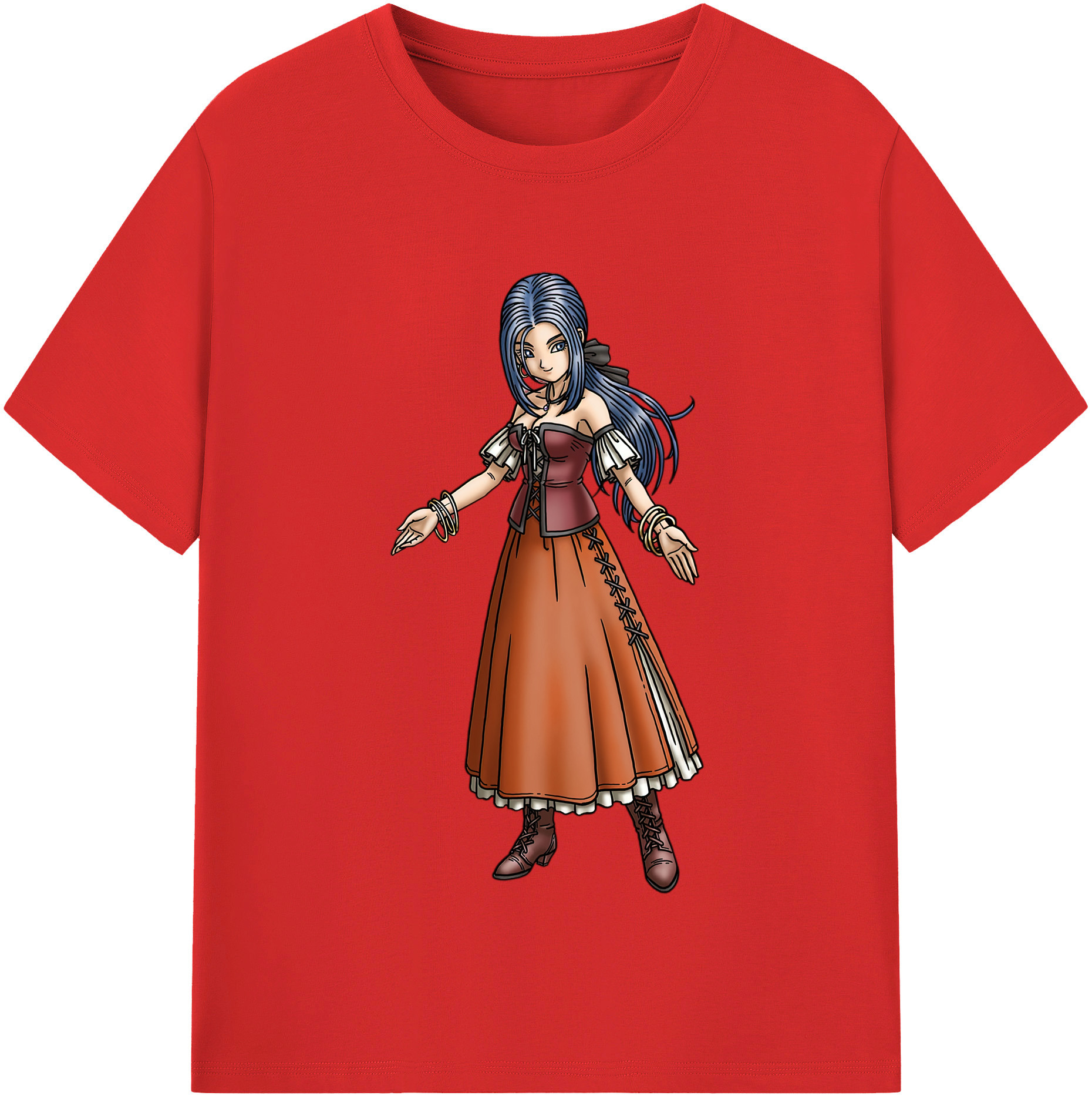 （画像用） ドラゴンクエスト Doragon Kuesuto Dragon Quest 綿100％半袖Tシャツ（フロントプリント）