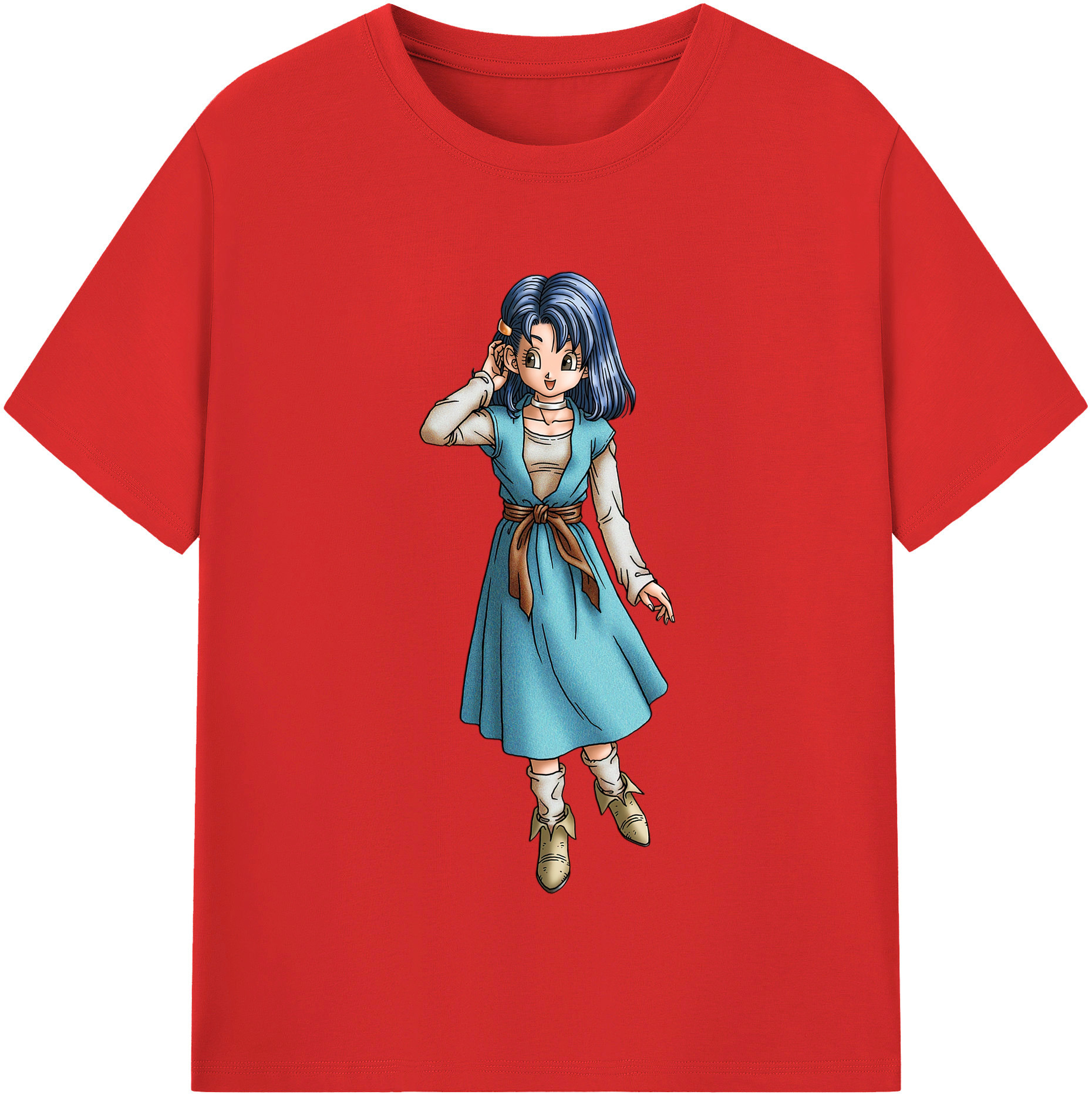 （画像用） ドラゴンクエスト Doragon Kuesuto Dragon Quest 綿100％半袖Tシャツ（フロントプリント）