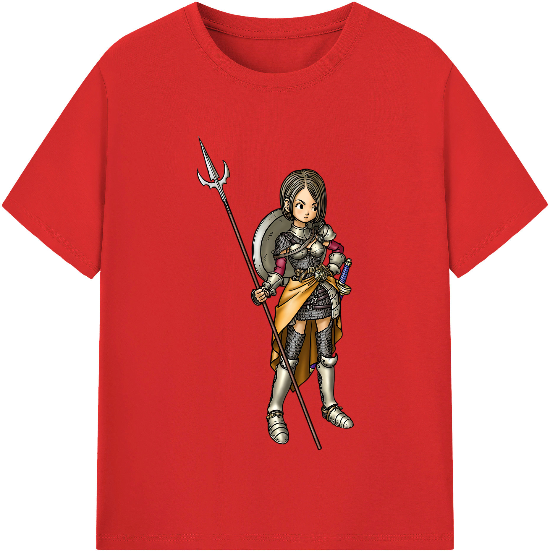 （画像用） ドラゴンクエスト Doragon Kuesuto Dragon Quest 綿100％半袖Tシャツ（フロントプリント）