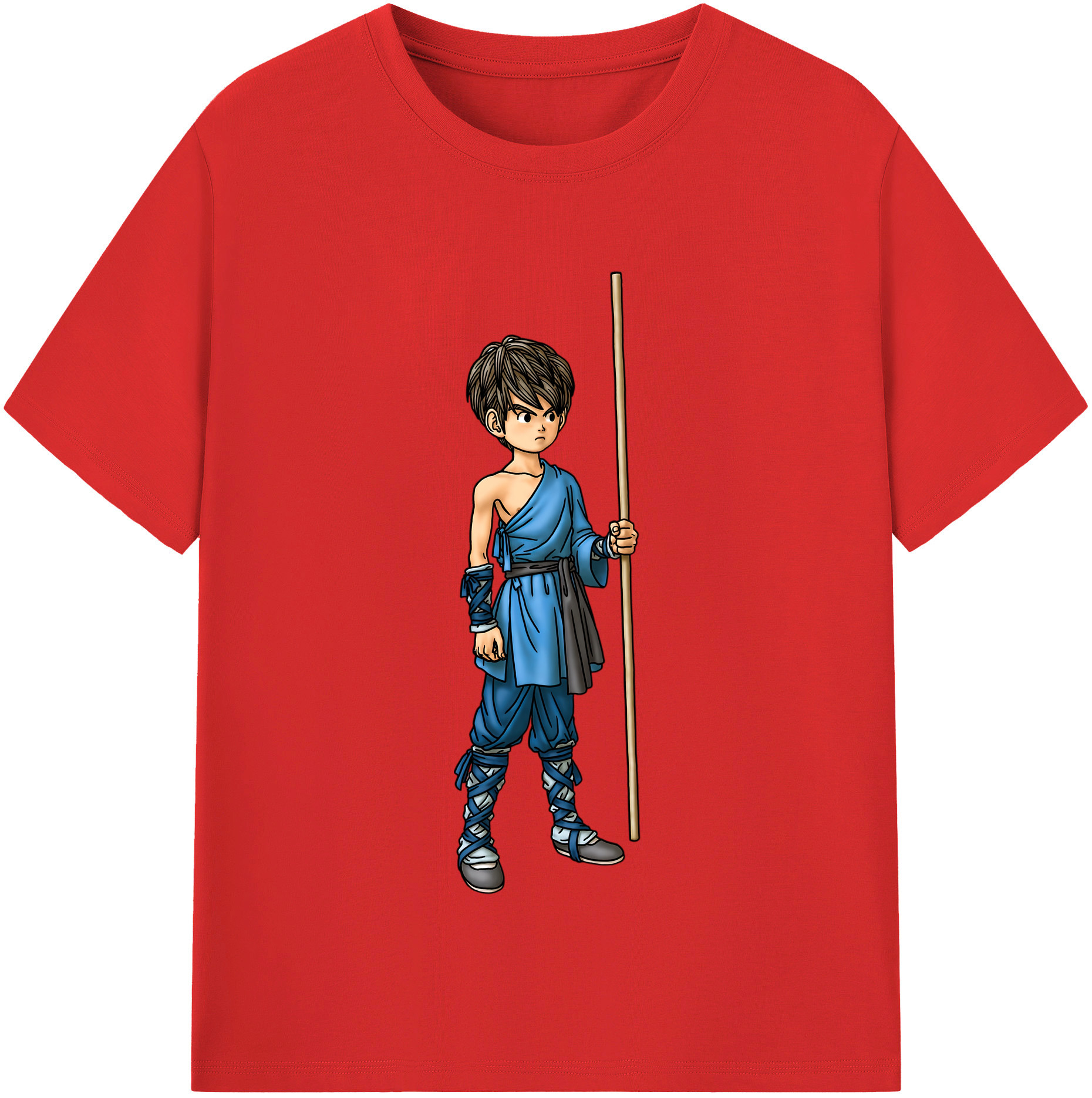 （画像用） ドラゴンクエスト Doragon Kuesuto Dragon Quest 綿100％半袖Tシャツ（フロントプリント）