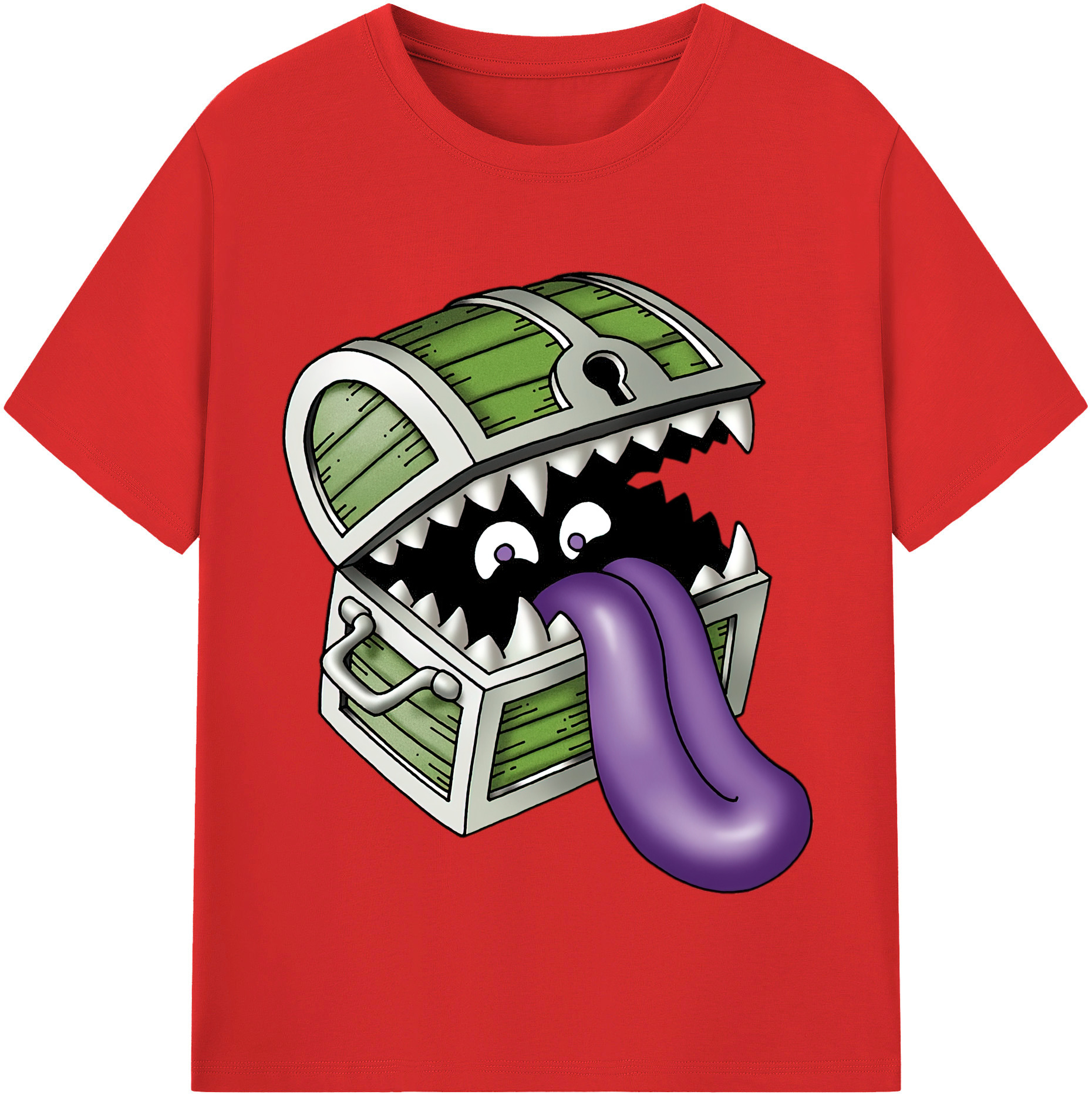 （画像用） ドラゴンクエスト Doragon Kuesuto Dragon Quest 綿100％半袖Tシャツ（フロントプリント）