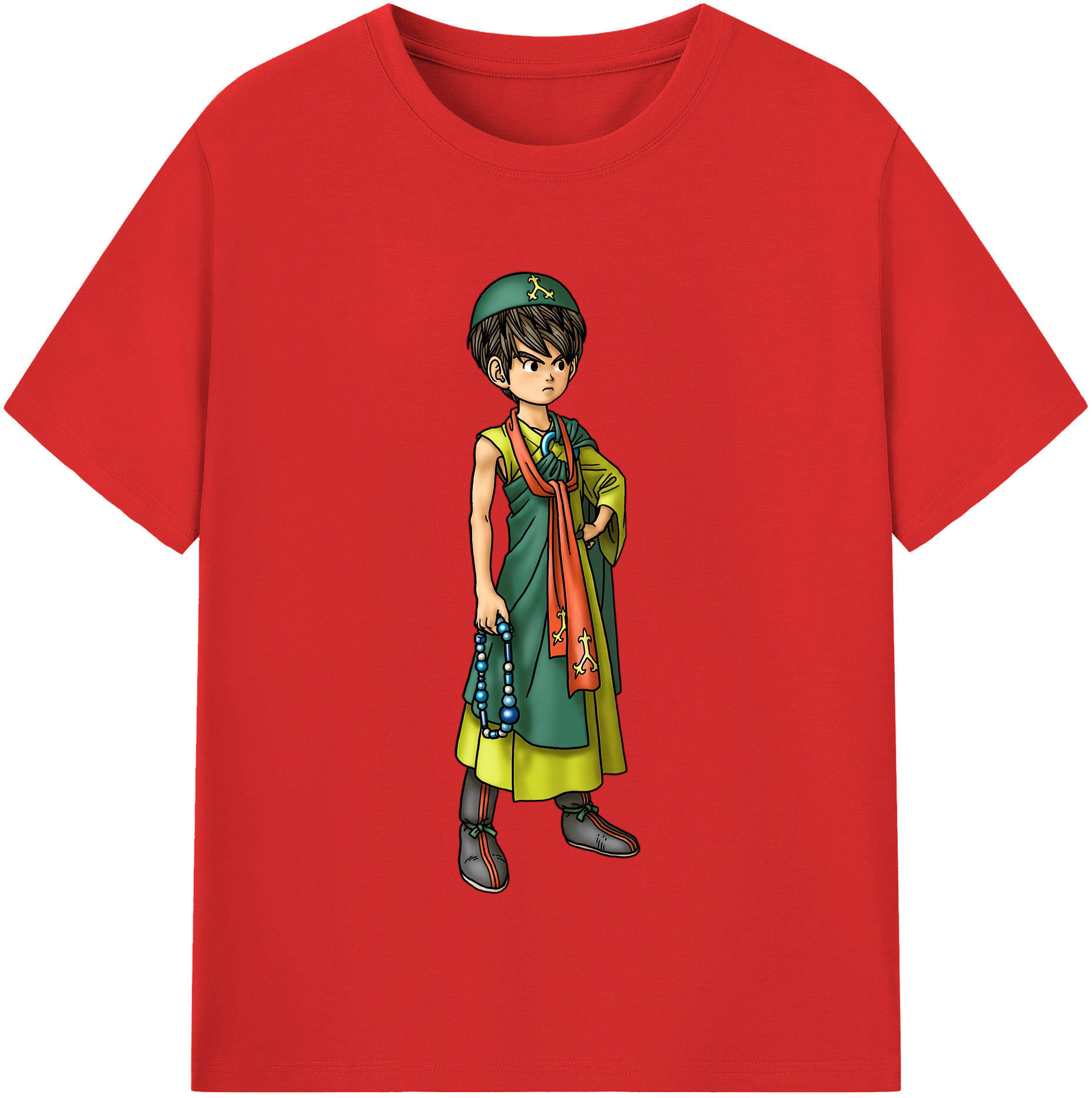 （画像用） ドラゴンクエスト Doragon Kuesuto Dragon Quest 綿100％半袖Tシャツ（フロントプリント）