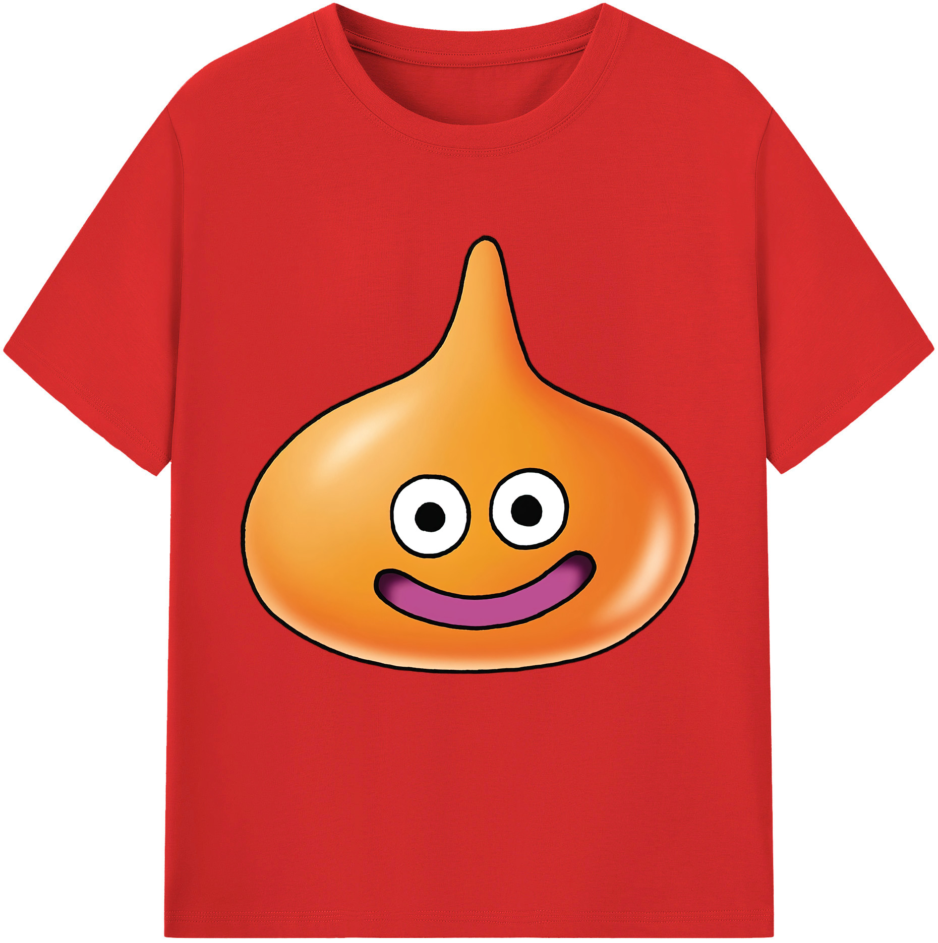 （画像用） ドラゴンクエスト Doragon Kuesuto Dragon Quest 綿100％半袖Tシャツ（フロントプリント）