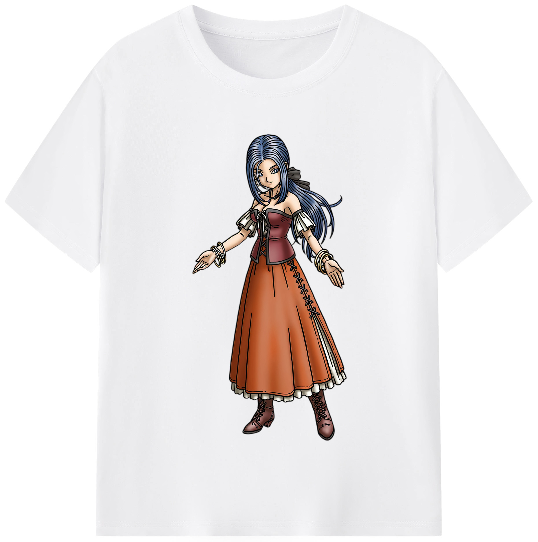 （画像用） ドラゴンクエスト Doragon Kuesuto Dragon Quest 綿100％半袖Tシャツ（フロントプリント）