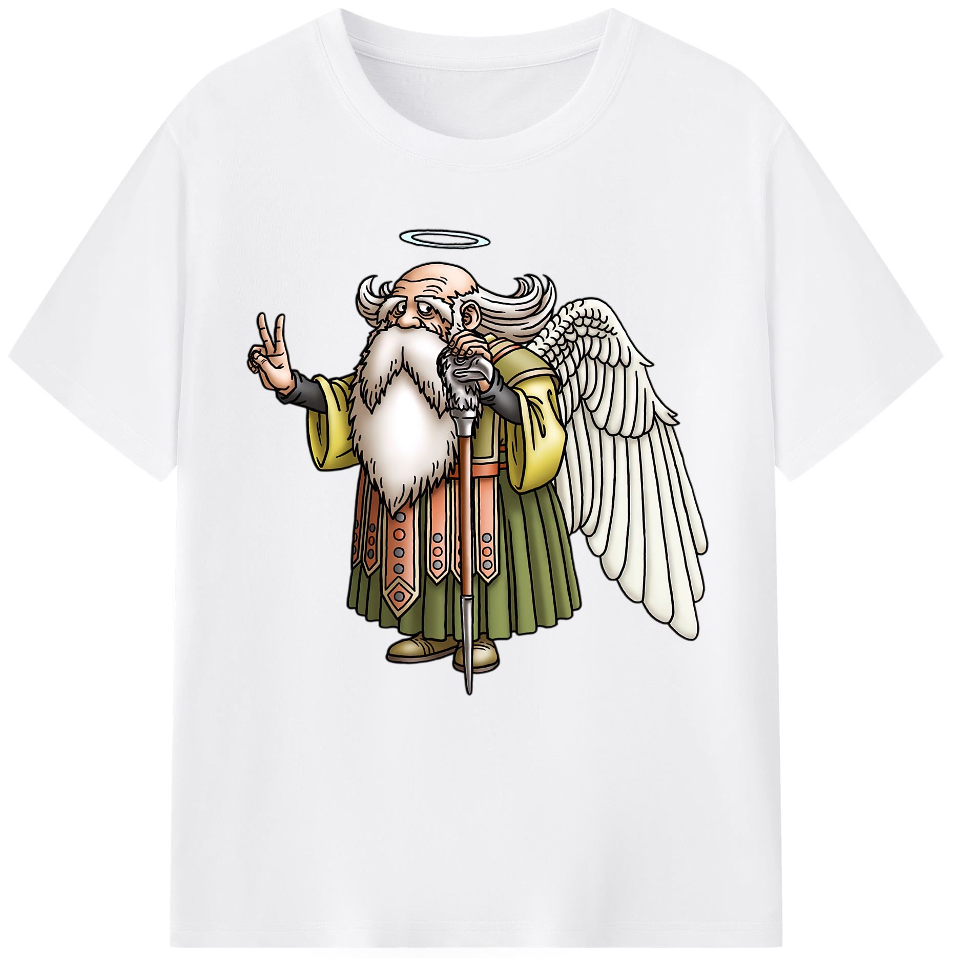 （画像用） ドラゴンクエスト Doragon Kuesuto Dragon Quest 綿100％半袖Tシャツ（フロントプリント）