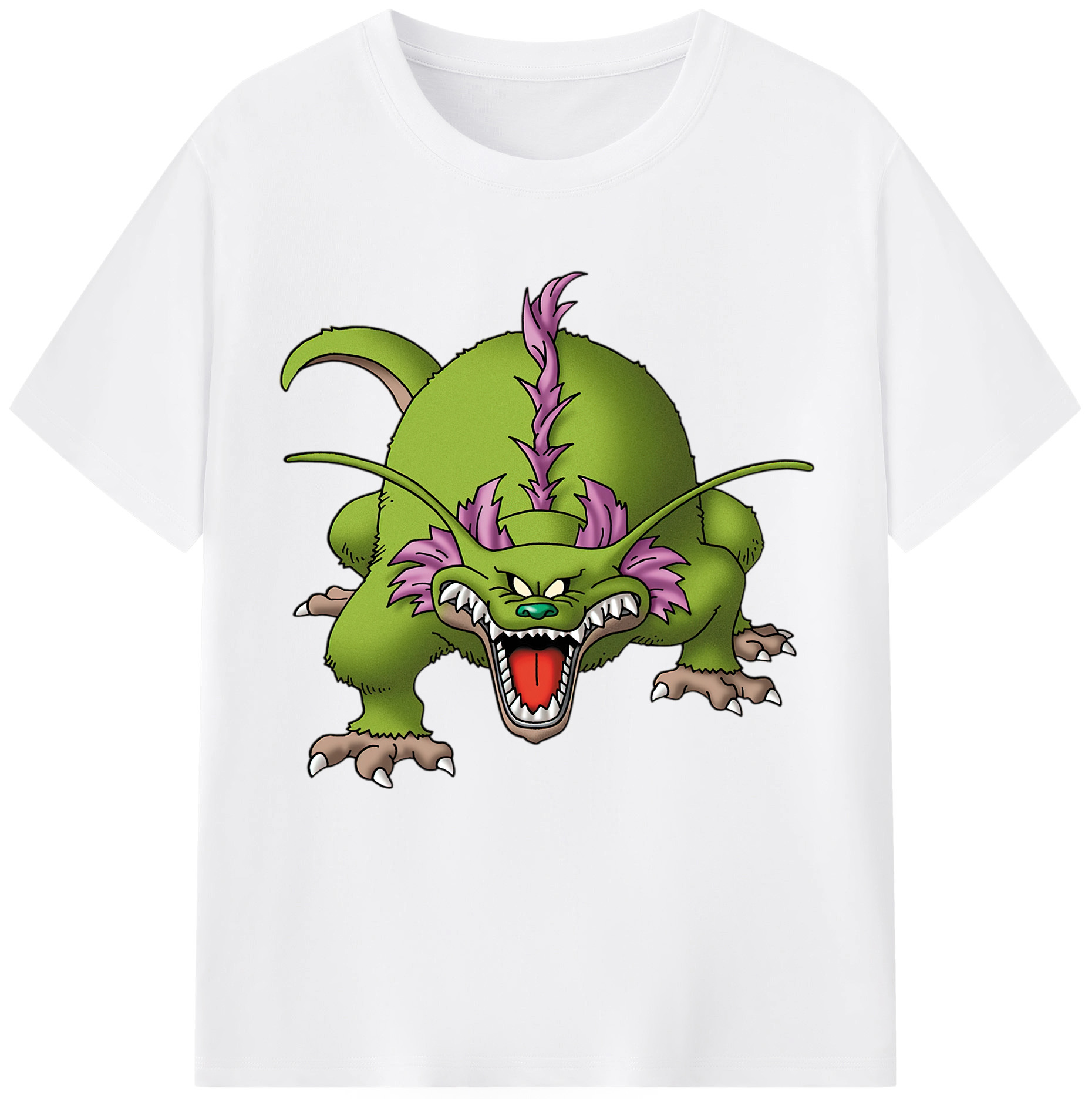 （画像用） ドラゴンクエスト Doragon Kuesuto Dragon Quest 綿100％半袖Tシャツ（フロントプリント）