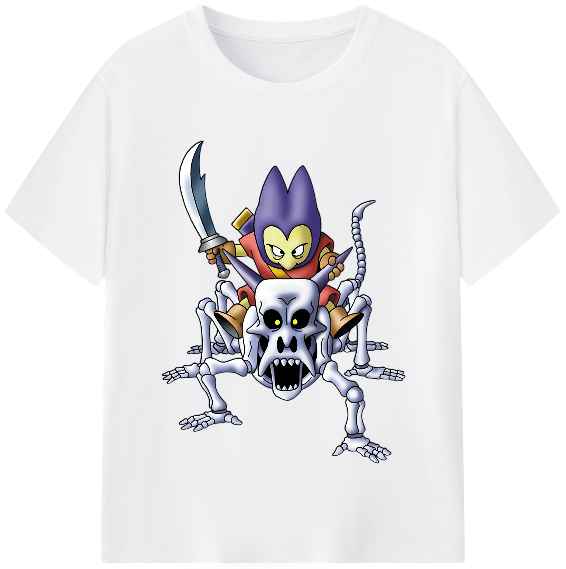 （画像用） ドラゴンクエスト Doragon Kuesuto Dragon Quest 綿100％半袖Tシャツ（フロントプリント）
