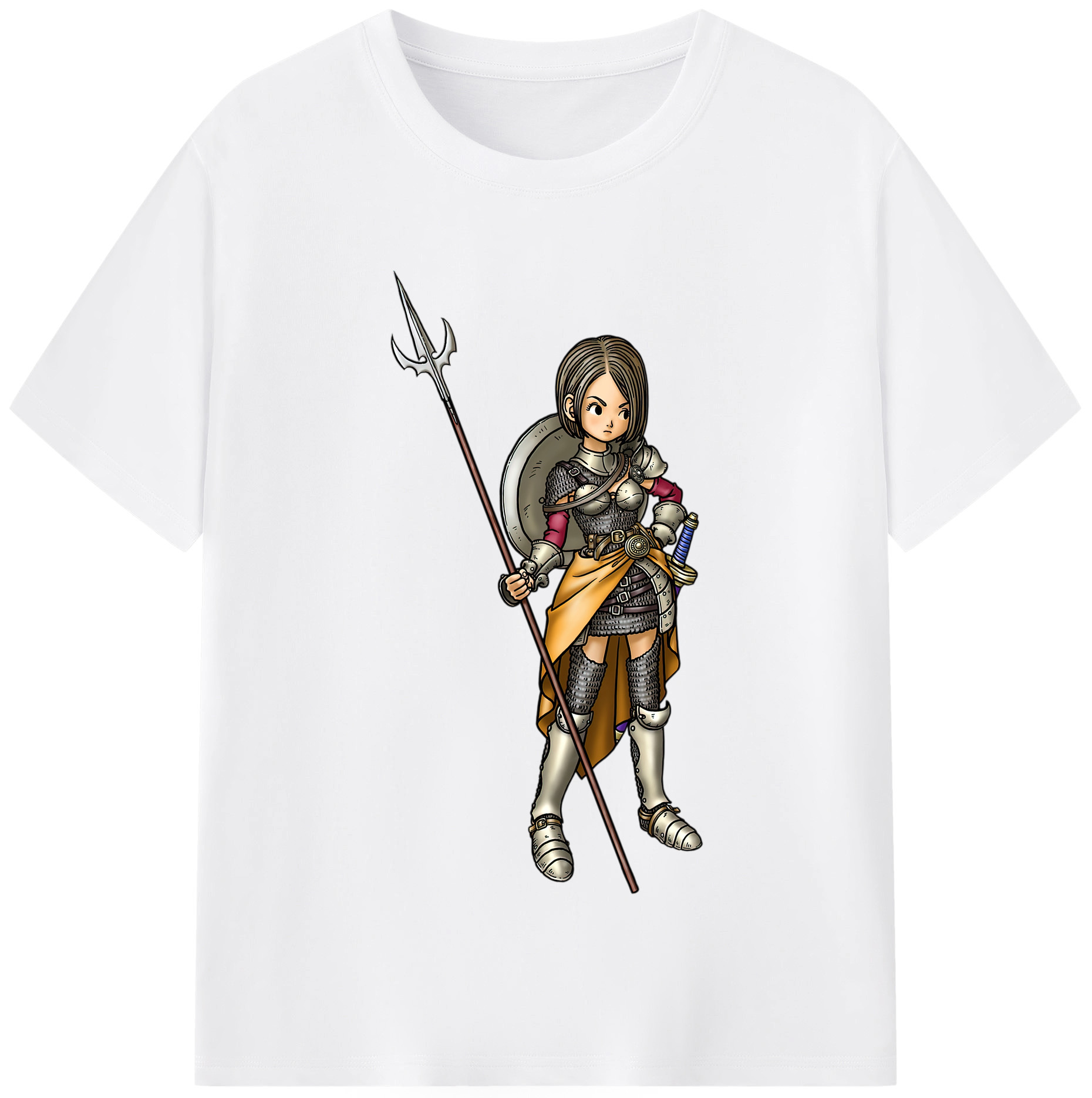 （画像用） ドラゴンクエスト Doragon Kuesuto Dragon Quest 綿100％半袖Tシャツ（フロントプリント）