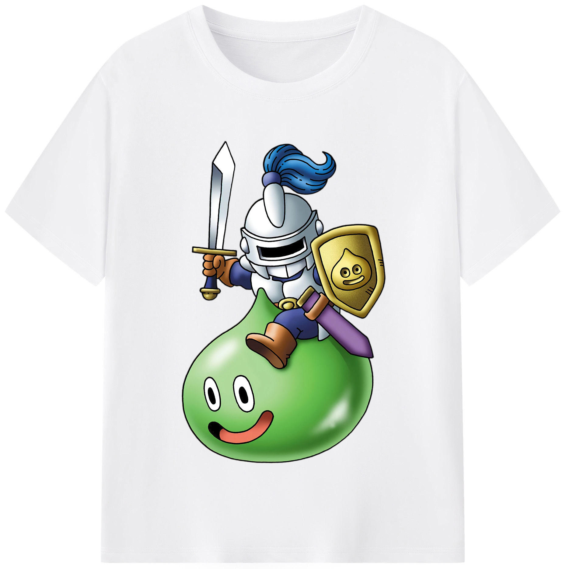 （画像用） ドラゴンクエスト Doragon Kuesuto Dragon Quest 綿100％半袖Tシャツ（フロントプリント）