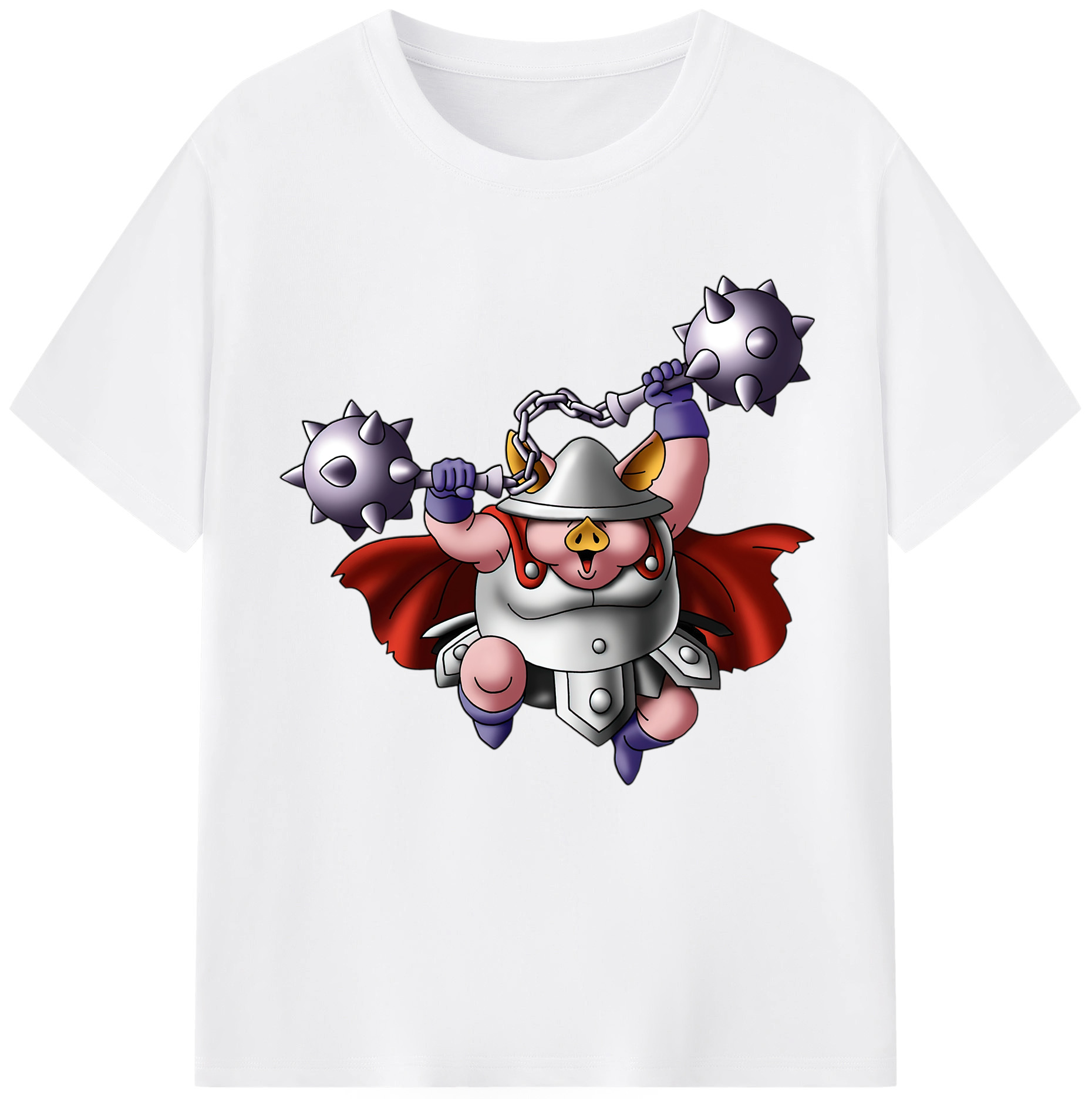 （画像用） ドラゴンクエスト Doragon Kuesuto Dragon Quest 綿100％半袖Tシャツ（フロントプリント）