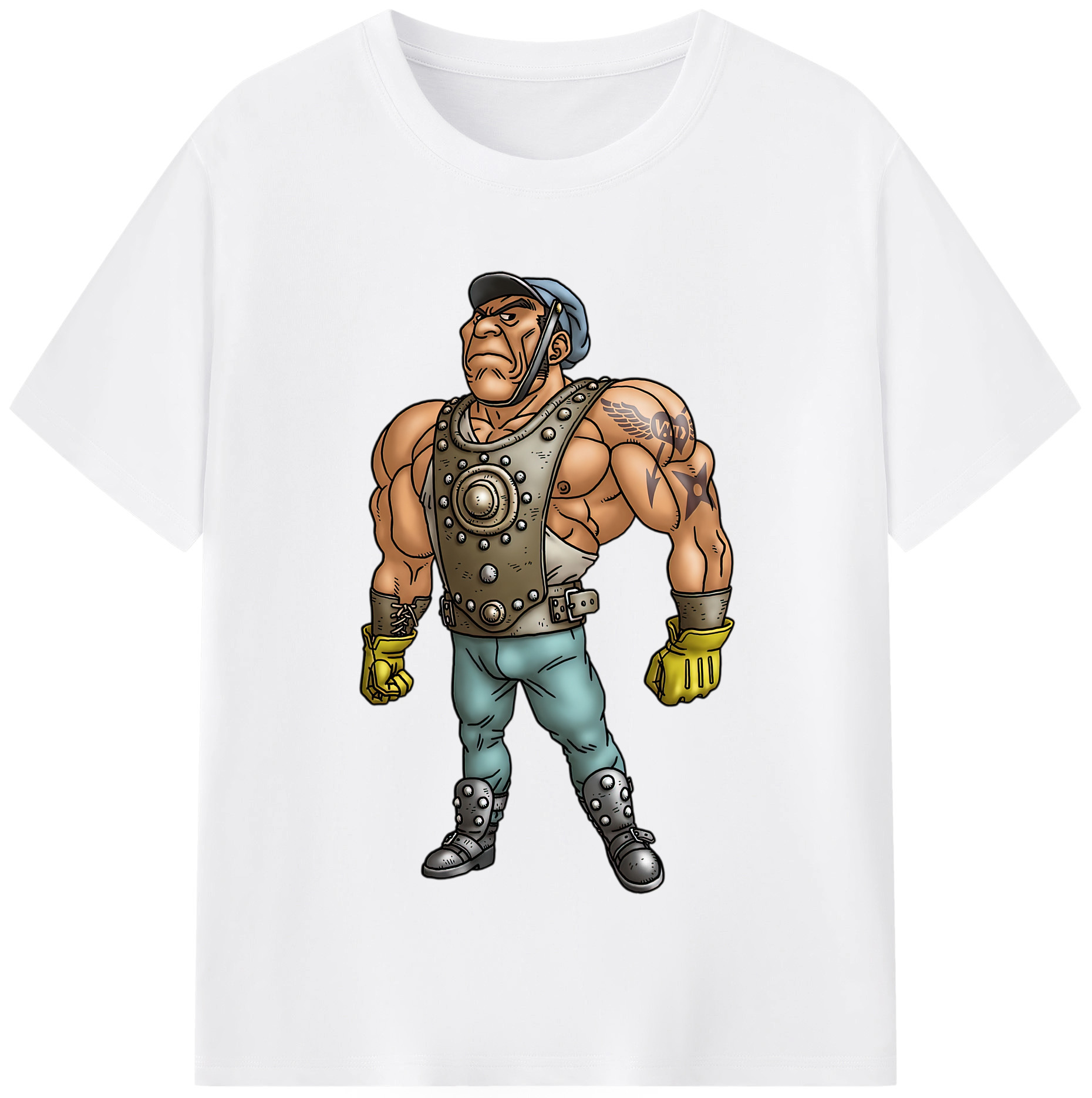（画像用） ドラゴンクエスト Doragon Kuesuto Dragon Quest 綿100％半袖Tシャツ（フロントプリント）