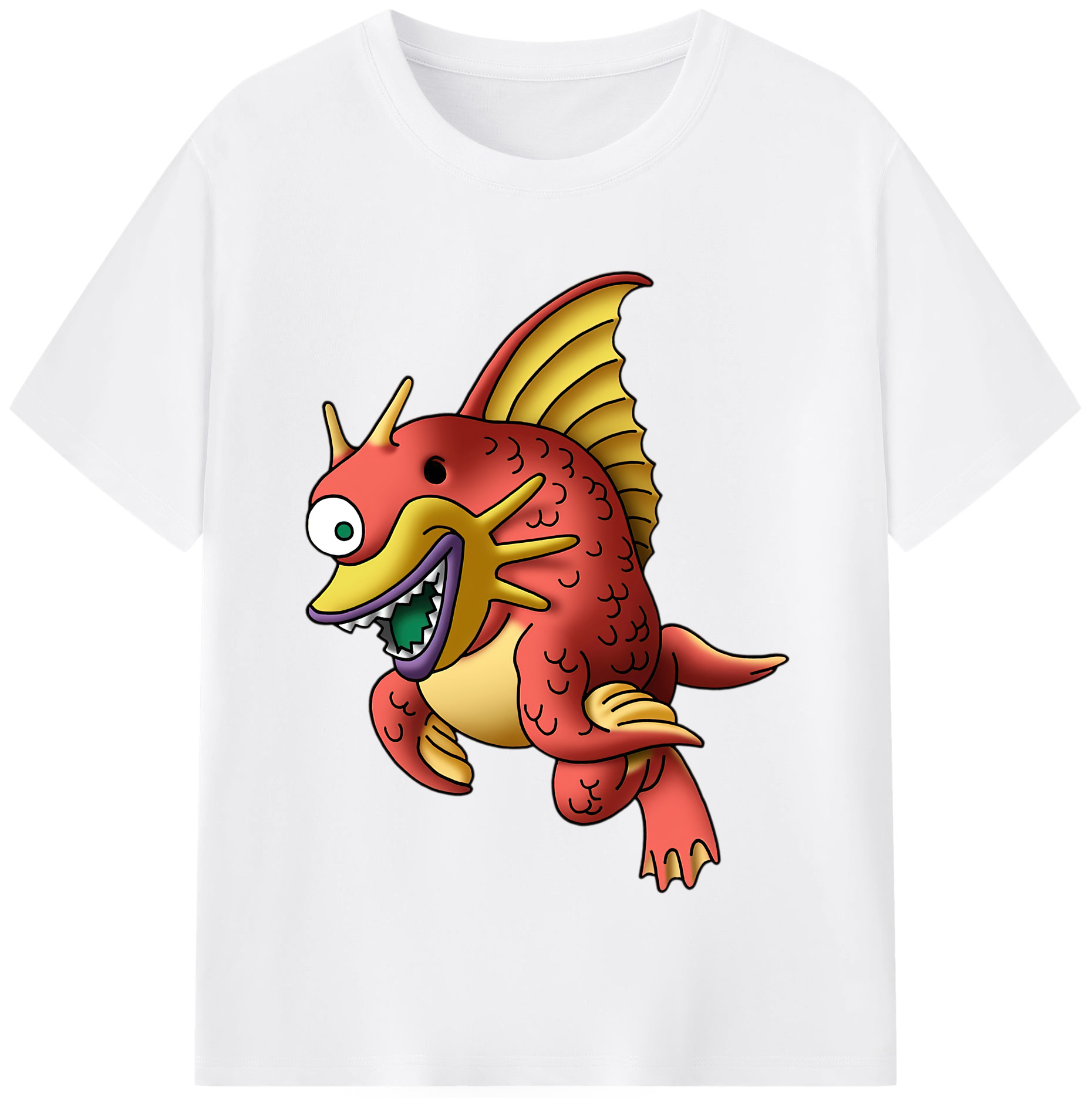 （画像用） ドラゴンクエスト Doragon Kuesuto Dragon Quest 綿100％半袖Tシャツ（フロントプリント）