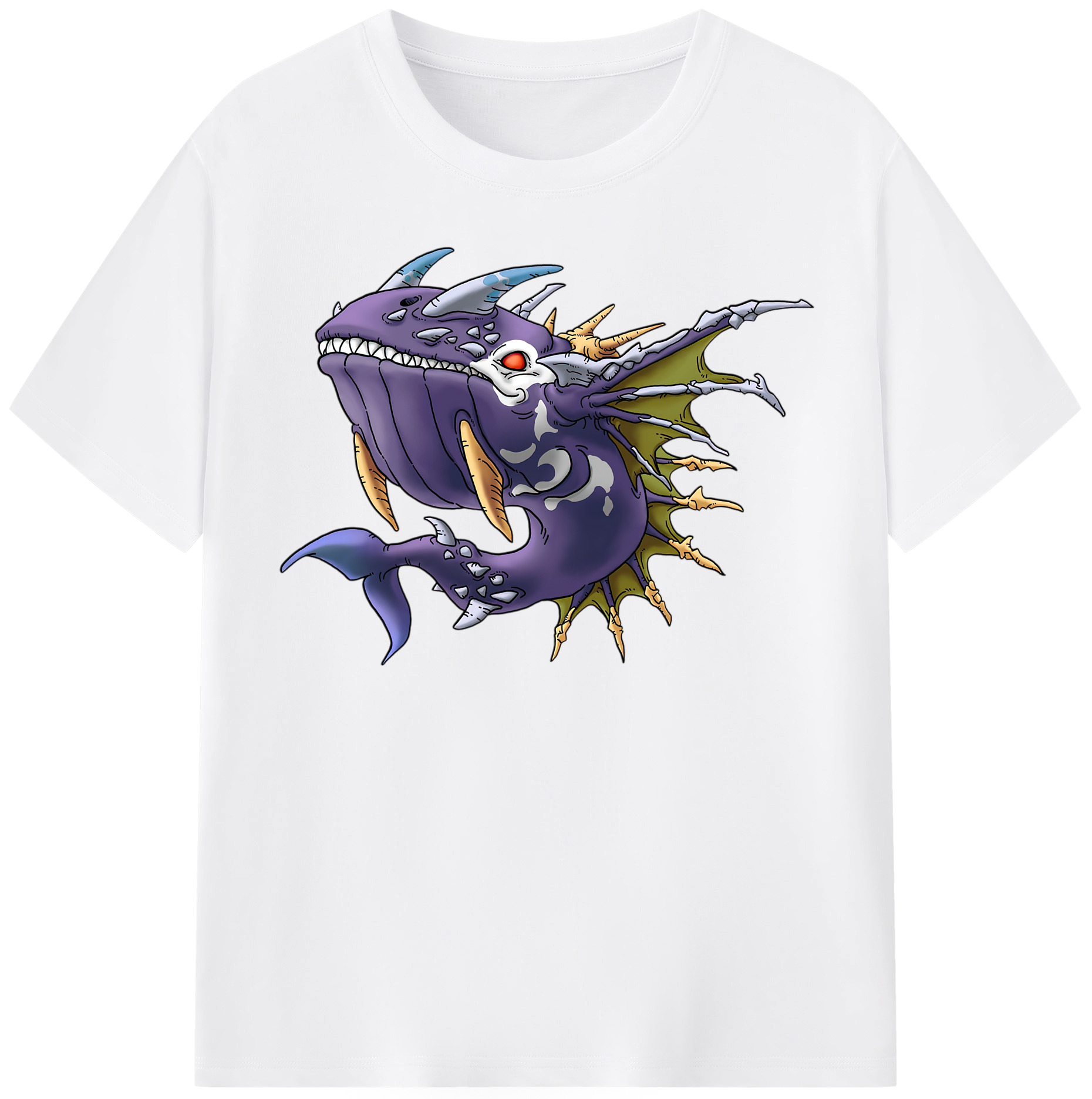 （画像用） ドラゴンクエスト Doragon Kuesuto Dragon Quest 綿100％半袖Tシャツ（フロントプリント）
