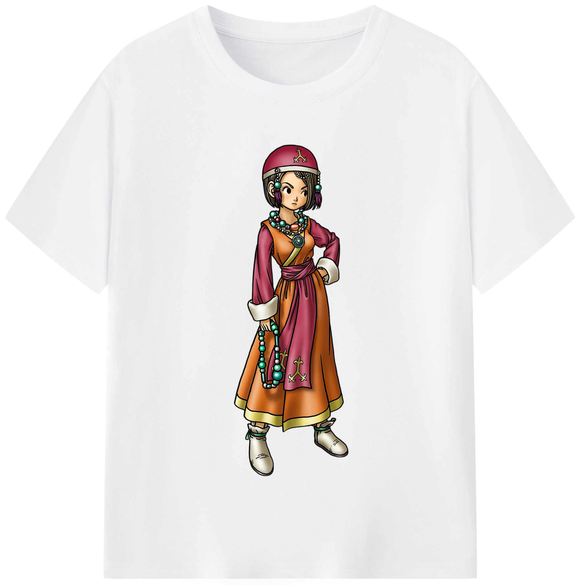（画像用） ドラゴンクエスト Doragon Kuesuto Dragon Quest 綿100％半袖Tシャツ（フロントプリント）