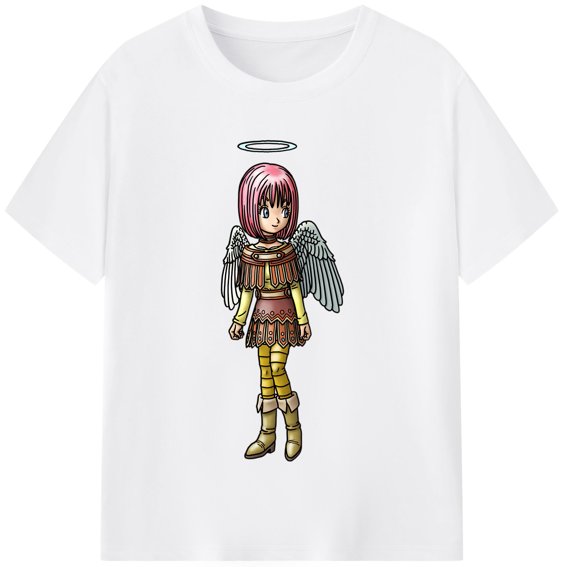 （画像用） ドラゴンクエスト Doragon Kuesuto Dragon Quest 綿100％半袖Tシャツ（フロントプリント）