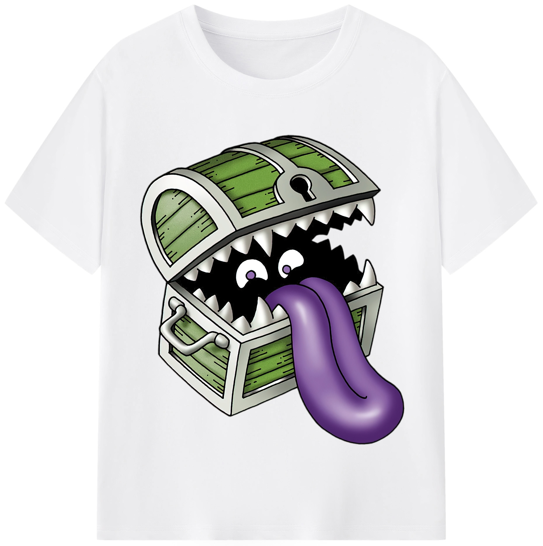 （画像用） ドラゴンクエスト Doragon Kuesuto Dragon Quest 綿100％半袖Tシャツ（フロントプリント）