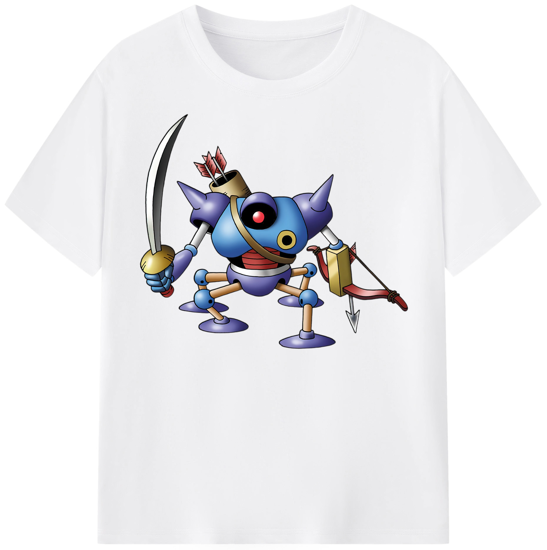 （画像用） ドラゴンクエスト Doragon Kuesuto Dragon Quest 綿100％半袖Tシャツ（フロントプリント）