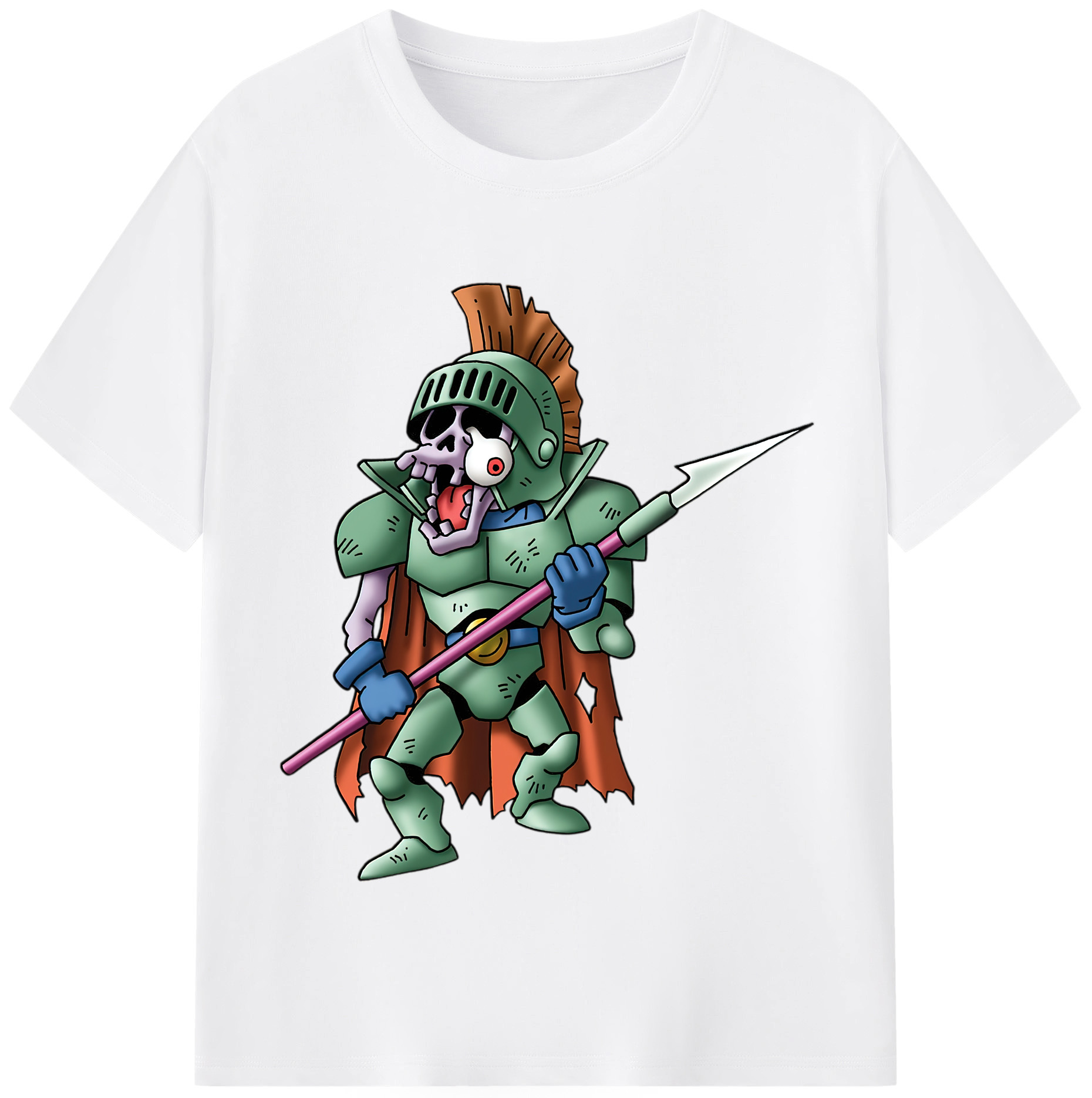 （画像用） ドラゴンクエスト Doragon Kuesuto Dragon Quest 綿100％半袖Tシャツ（フロントプリント）