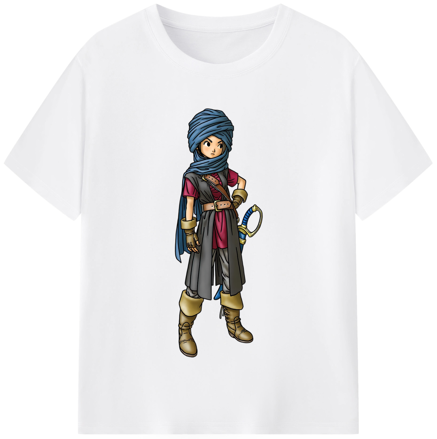 （画像用） ドラゴンクエスト Doragon Kuesuto Dragon Quest 綿100％半袖Tシャツ（フロントプリント）