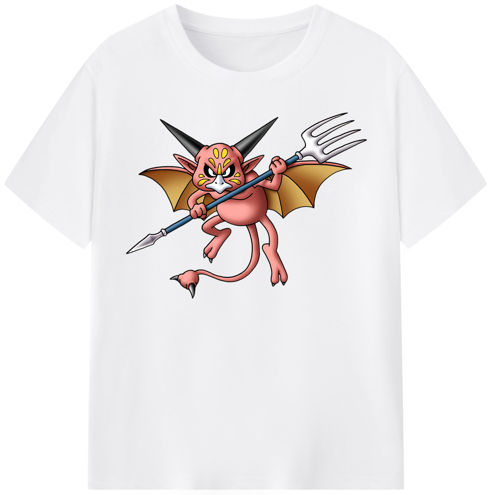 （画像用） ドラゴンクエスト Doragon Kuesuto Dragon Quest 綿100％半袖Tシャツ（フロントプリント）