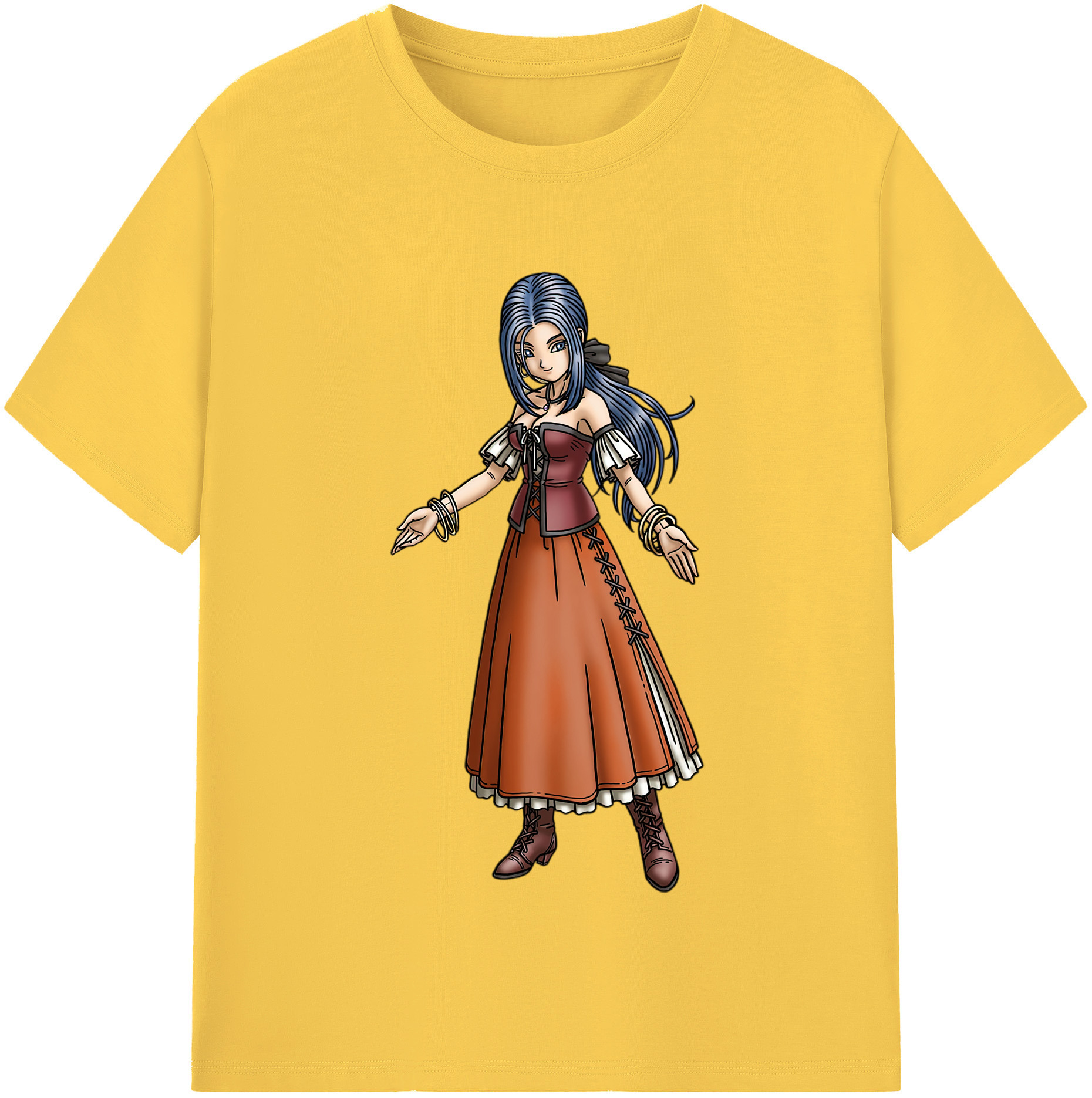（画像用） ドラゴンクエスト Doragon Kuesuto Dragon Quest 綿100％半袖Tシャツ（フロントプリント）