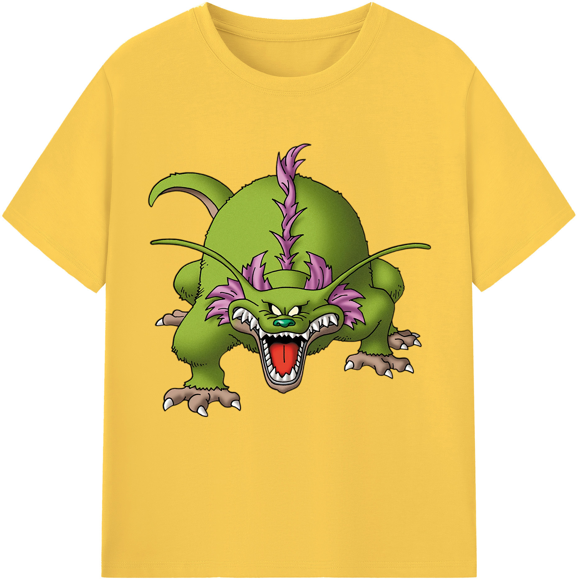 （画像用） ドラゴンクエスト Doragon Kuesuto Dragon Quest 綿100％半袖Tシャツ（フロントプリント）