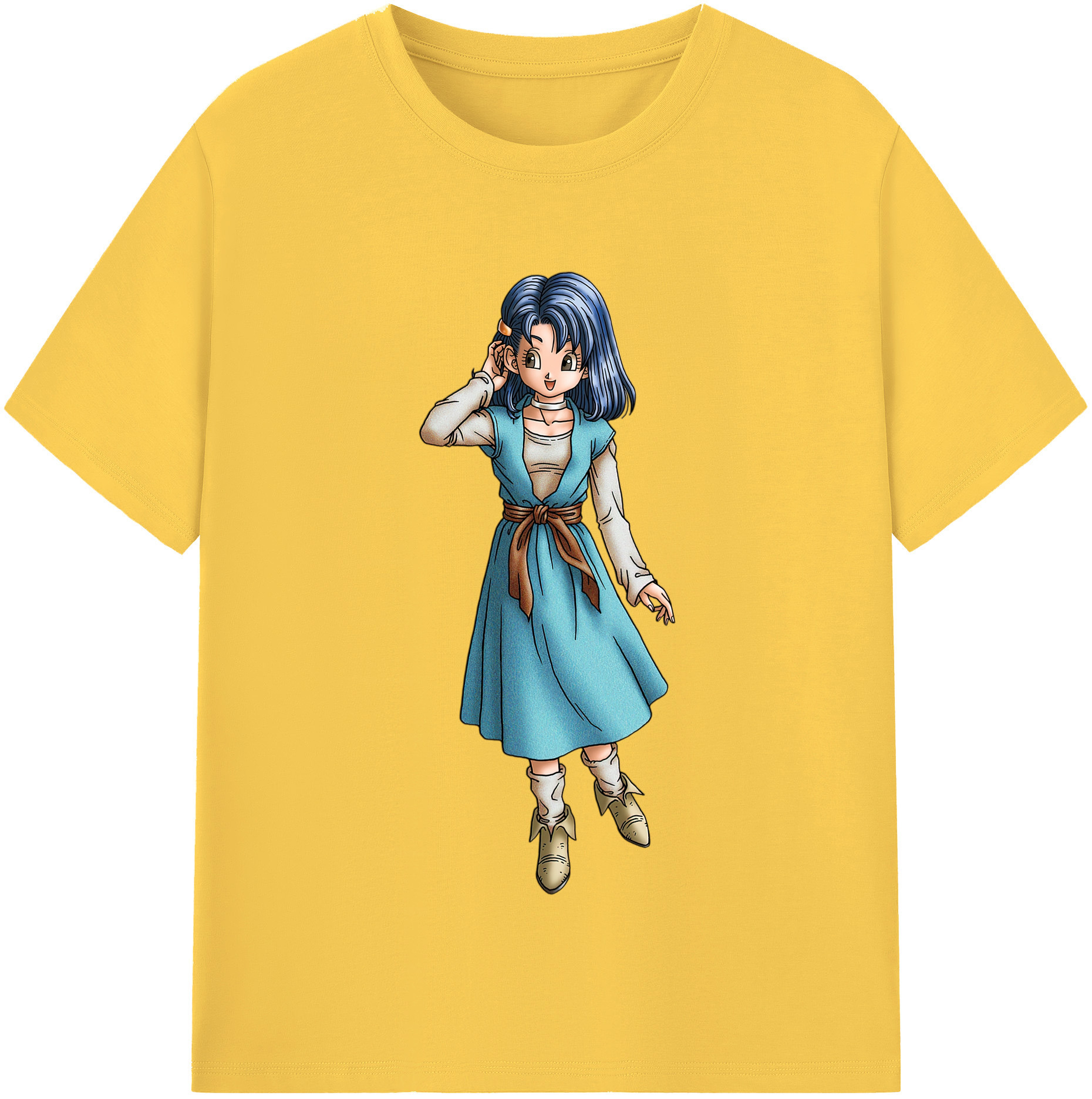 （画像用） ドラゴンクエスト Doragon Kuesuto Dragon Quest 綿100％半袖Tシャツ（フロントプリント）