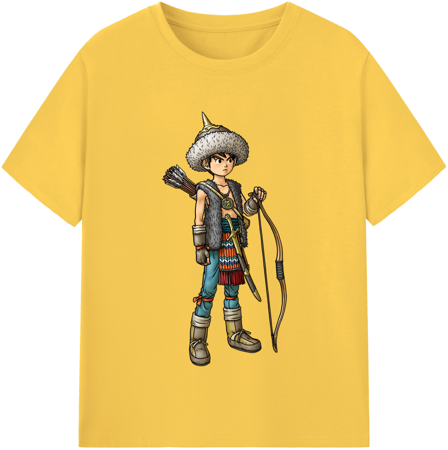 （画像用） ドラゴンクエスト Doragon Kuesuto Dragon Quest 綿100％半袖Tシャツ（フロントプリント）