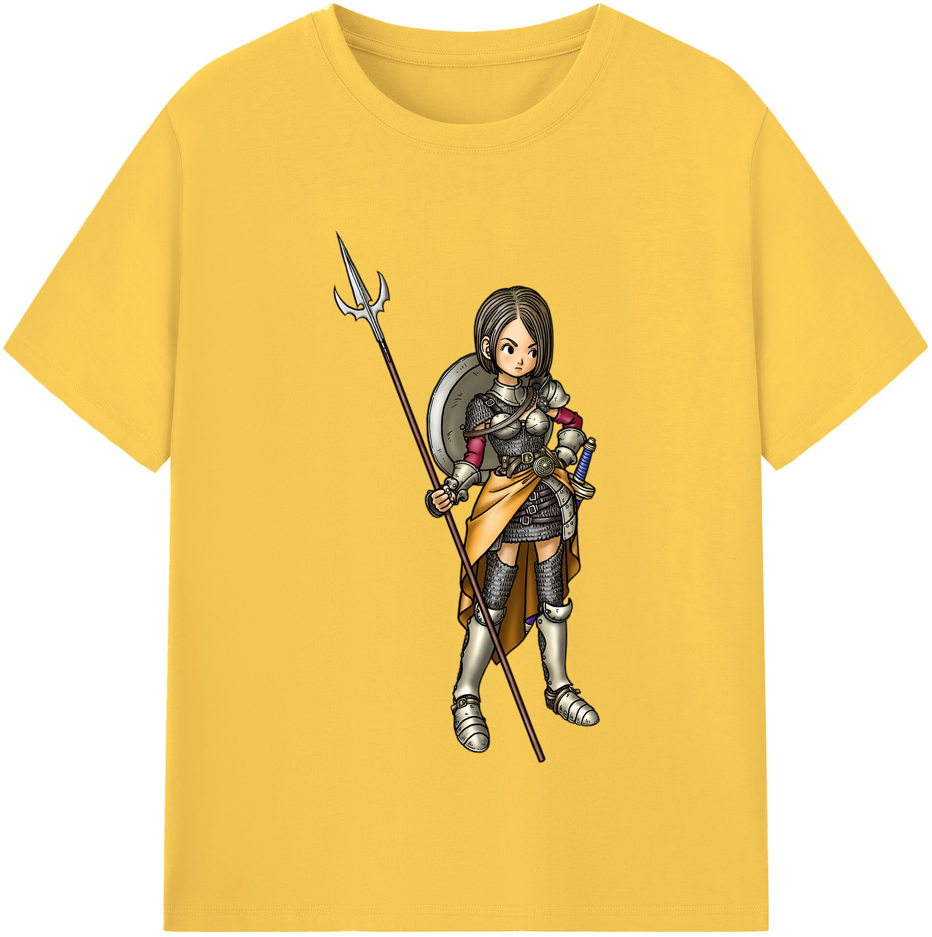 （画像用） ドラゴンクエスト Doragon Kuesuto Dragon Quest 綿100％半袖Tシャツ（フロントプリント）