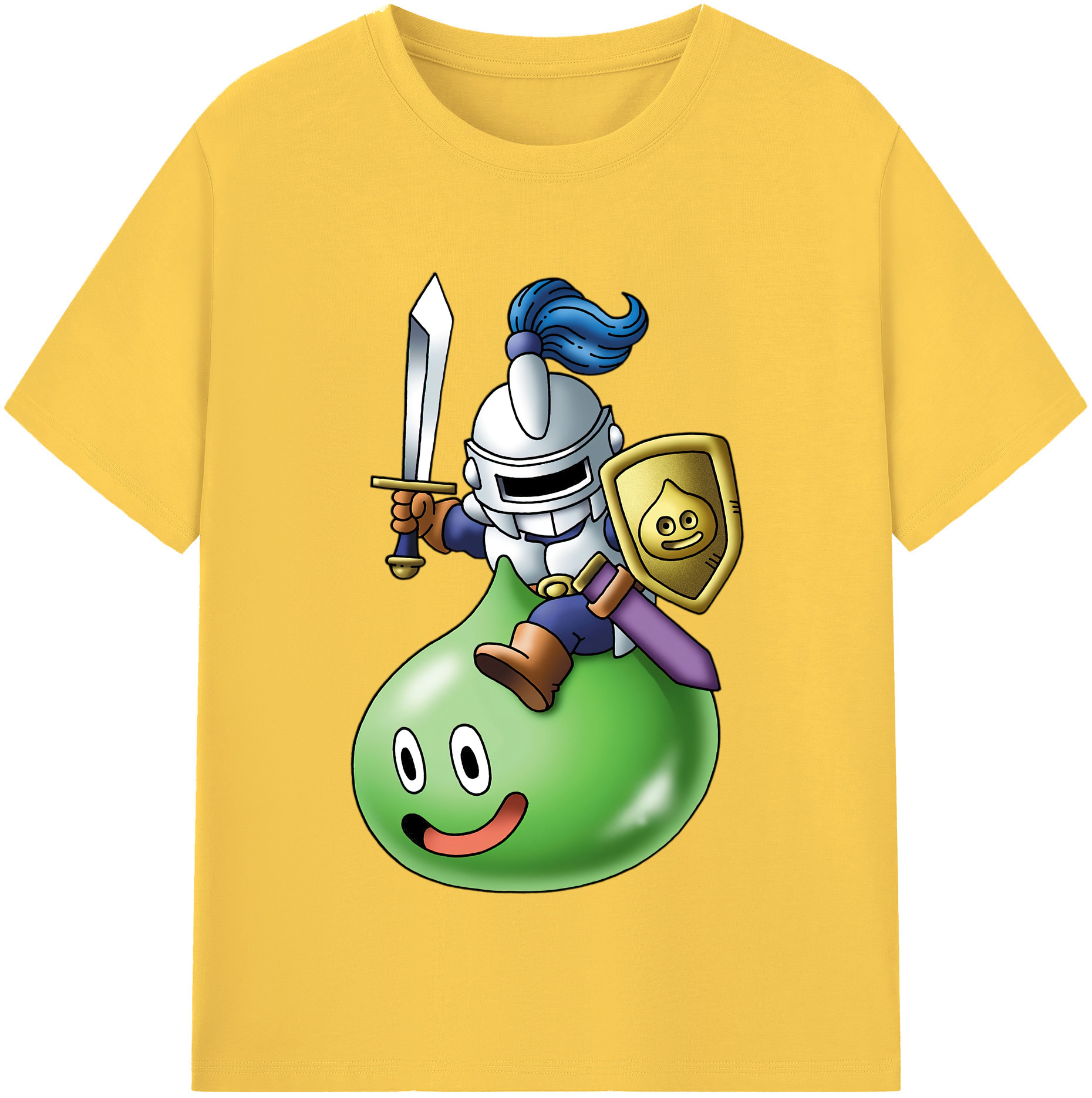 （画像用） ドラゴンクエスト Doragon Kuesuto Dragon Quest 綿100％半袖Tシャツ（フロントプリント）