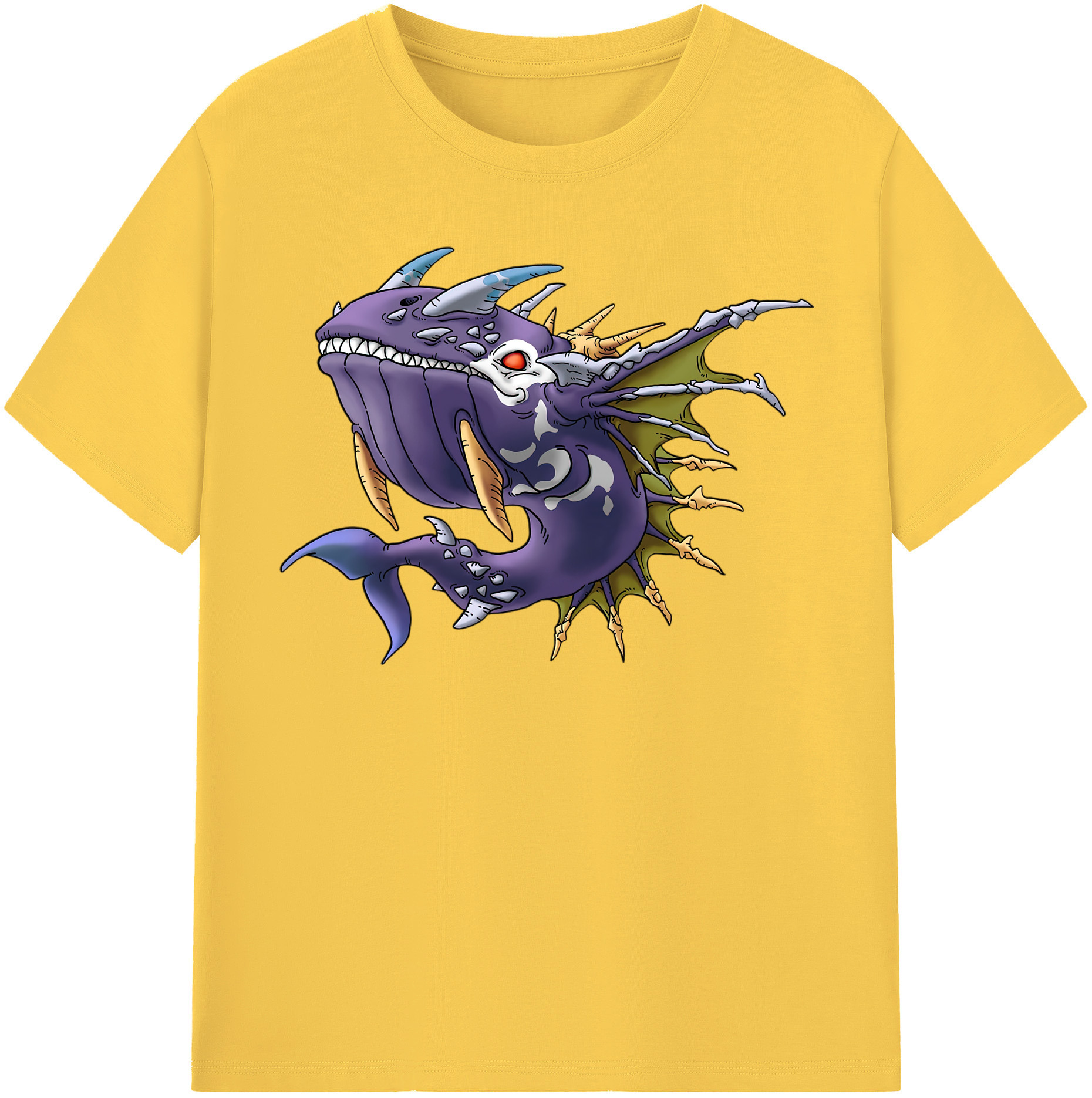（画像用） ドラゴンクエスト Doragon Kuesuto Dragon Quest 綿100％半袖Tシャツ（フロントプリント）