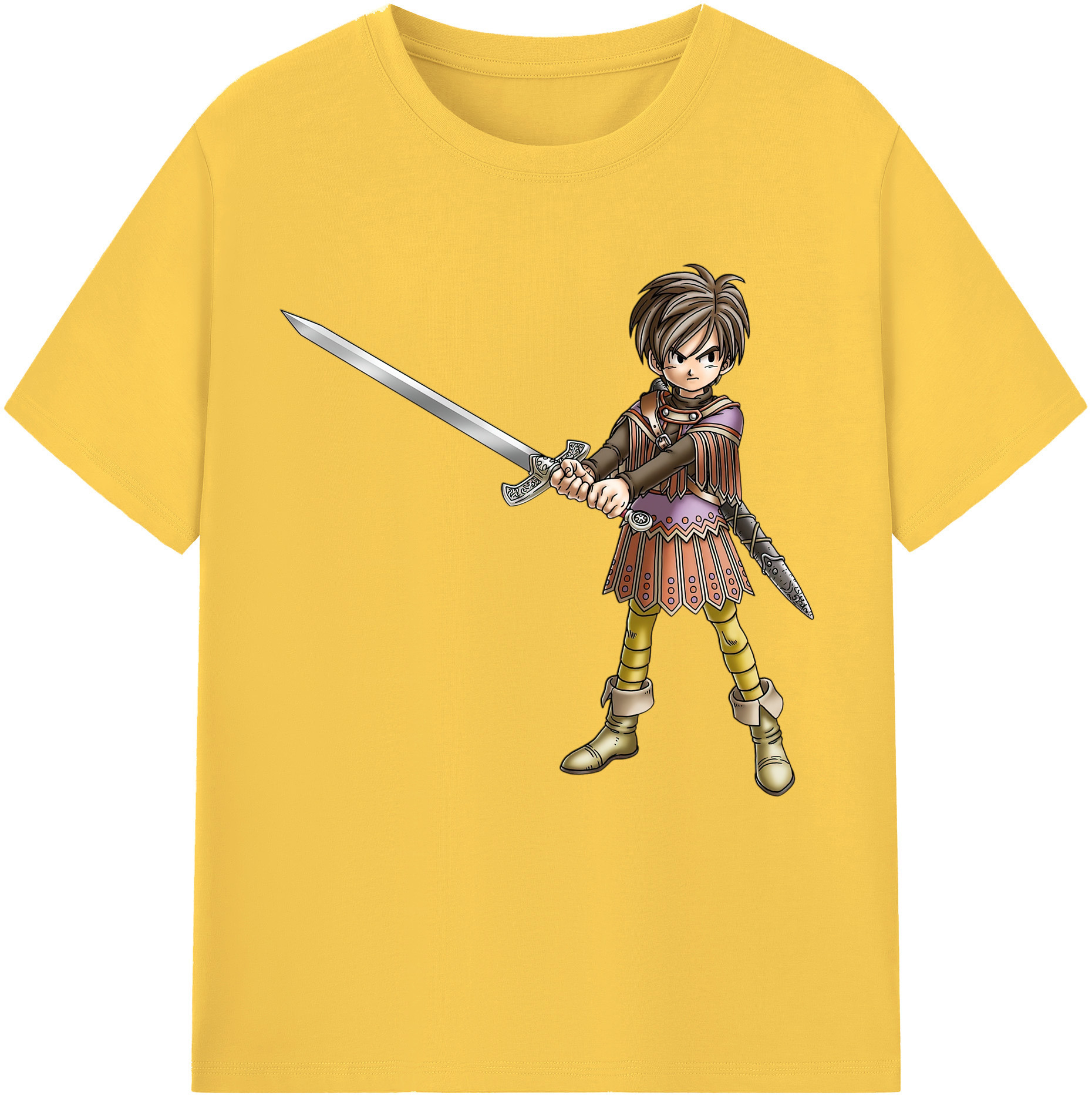 （画像用） ドラゴンクエスト Doragon Kuesuto Dragon Quest 綿100％半袖Tシャツ（フロントプリント）