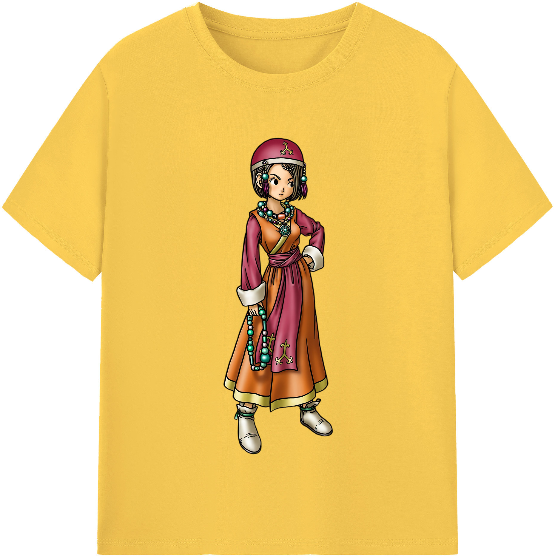 （画像用） ドラゴンクエスト Doragon Kuesuto Dragon Quest 綿100％半袖Tシャツ（フロントプリント）