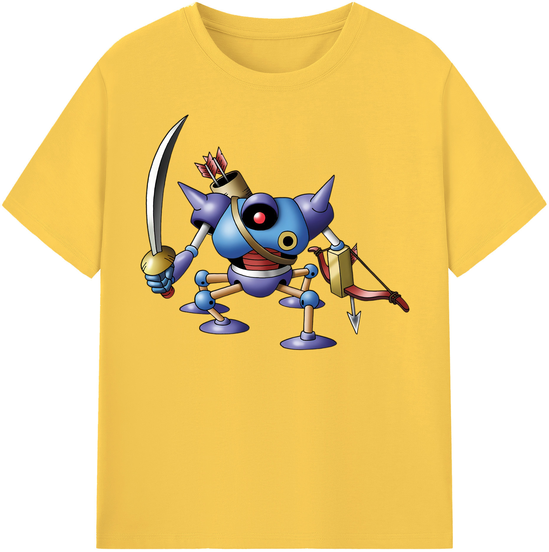 （画像用） ドラゴンクエスト Doragon Kuesuto Dragon Quest 綿100％半袖Tシャツ（フロントプリント）