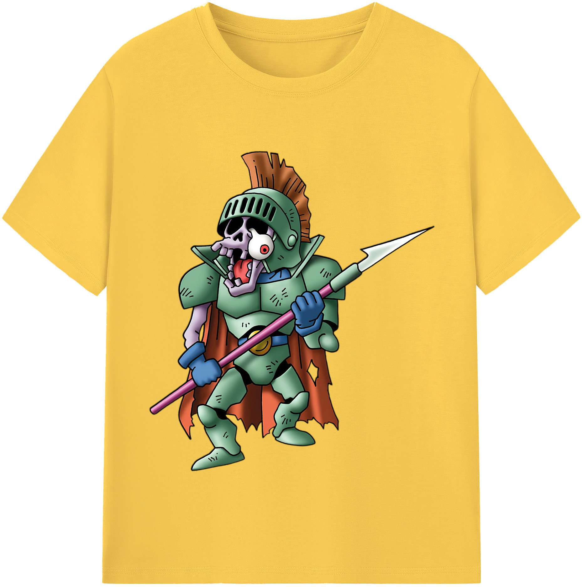 （画像用） ドラゴンクエスト Doragon Kuesuto Dragon Quest 綿100％半袖Tシャツ（フロントプリント）