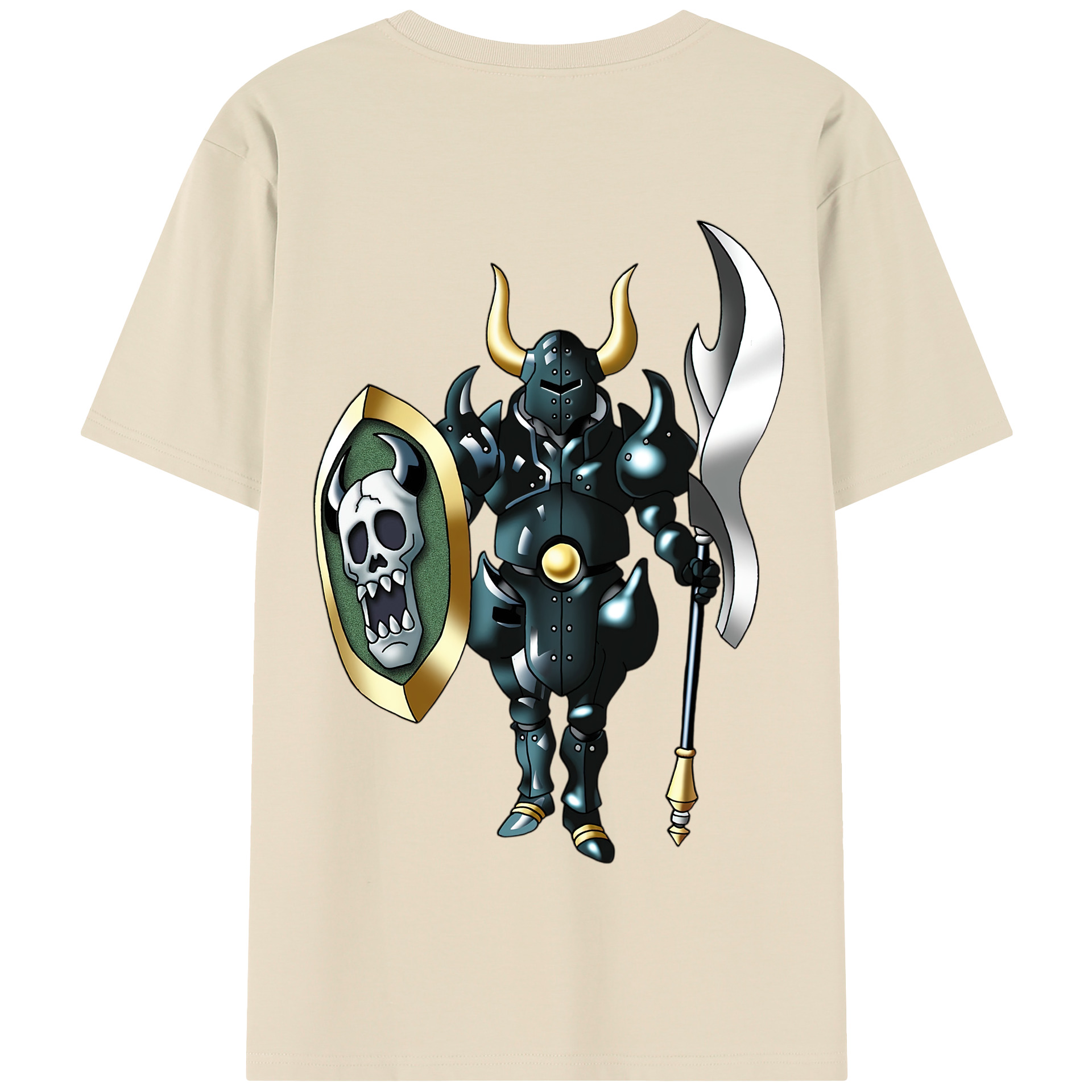 （画像用） ドラゴンクエスト Doragon Kuesuto Dragon Quest 綿100％半袖Tシャツ（背面プリント）