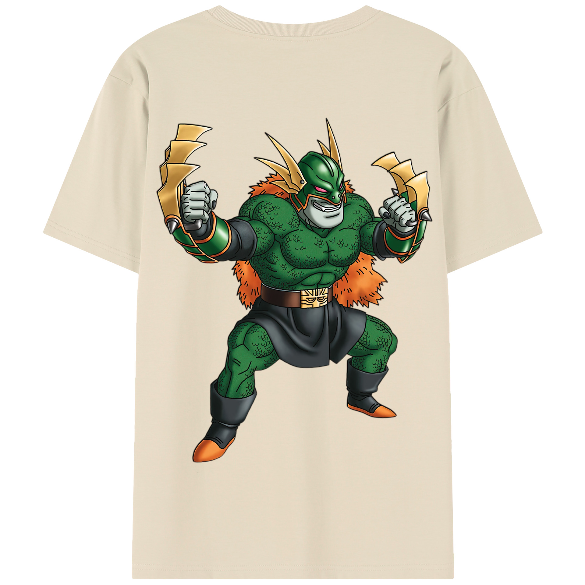 （画像用） ドラゴンクエスト Doragon Kuesuto Dragon Quest 綿100％半袖Tシャツ（背面プリント）