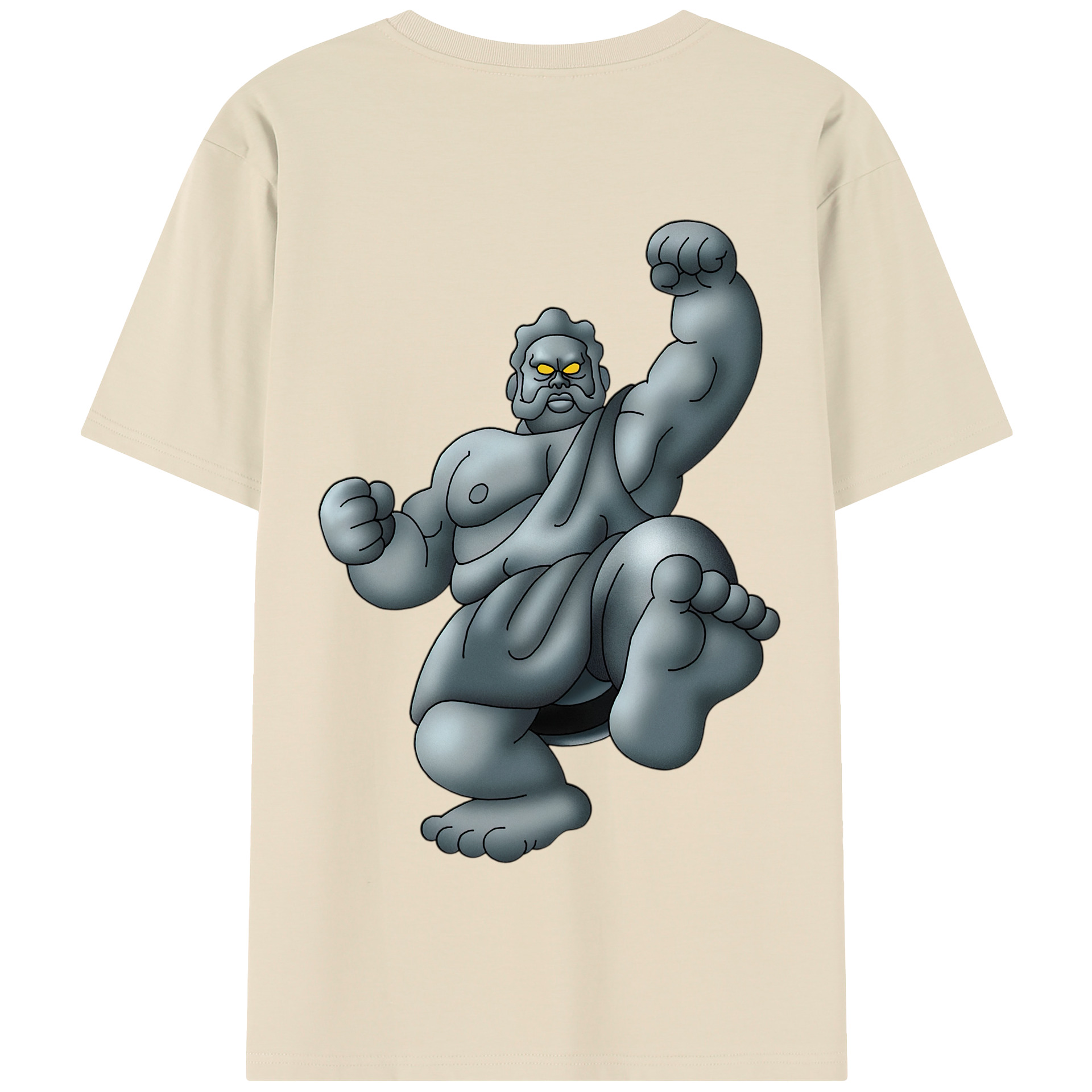 （画像用） ドラゴンクエスト Doragon Kuesuto Dragon Quest 綿100％半袖Tシャツ（背面プリント）