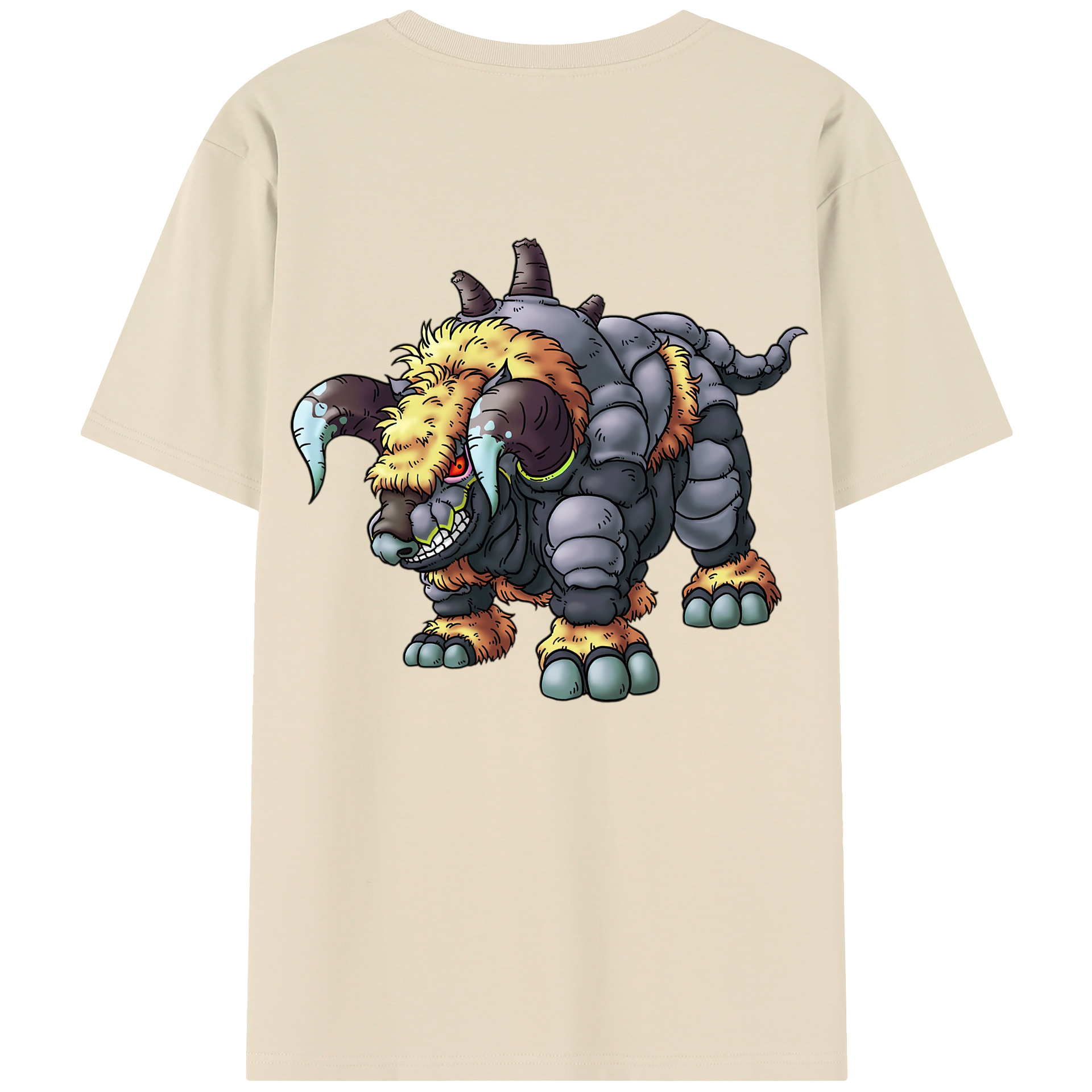 （画像用） ドラゴンクエスト Doragon Kuesuto Dragon Quest 綿100％半袖Tシャツ（背面プリント）