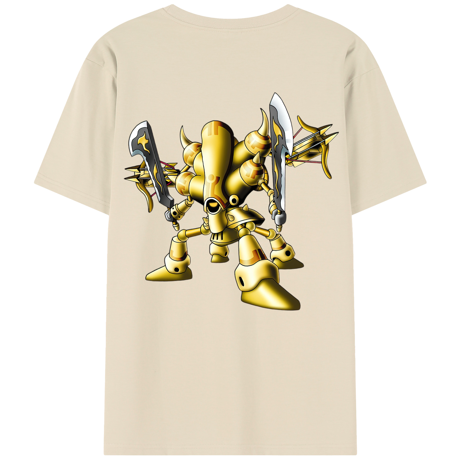 （画像用） ドラゴンクエスト Doragon Kuesuto Dragon Quest 綿100％半袖Tシャツ（背面プリント）