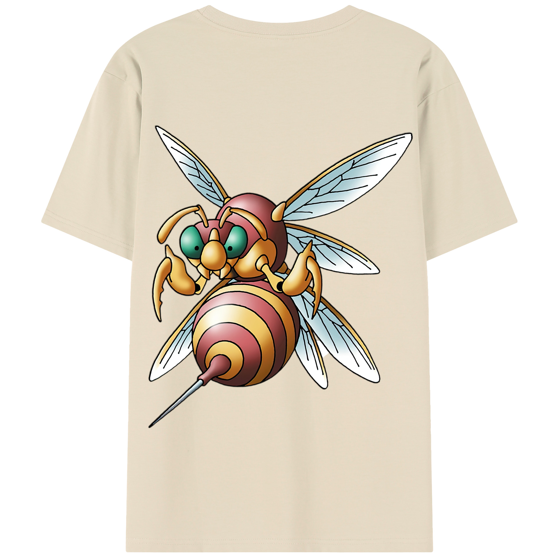 （画像用） ドラゴンクエスト Doragon Kuesuto Dragon Quest 綿100％半袖Tシャツ（背面プリント）