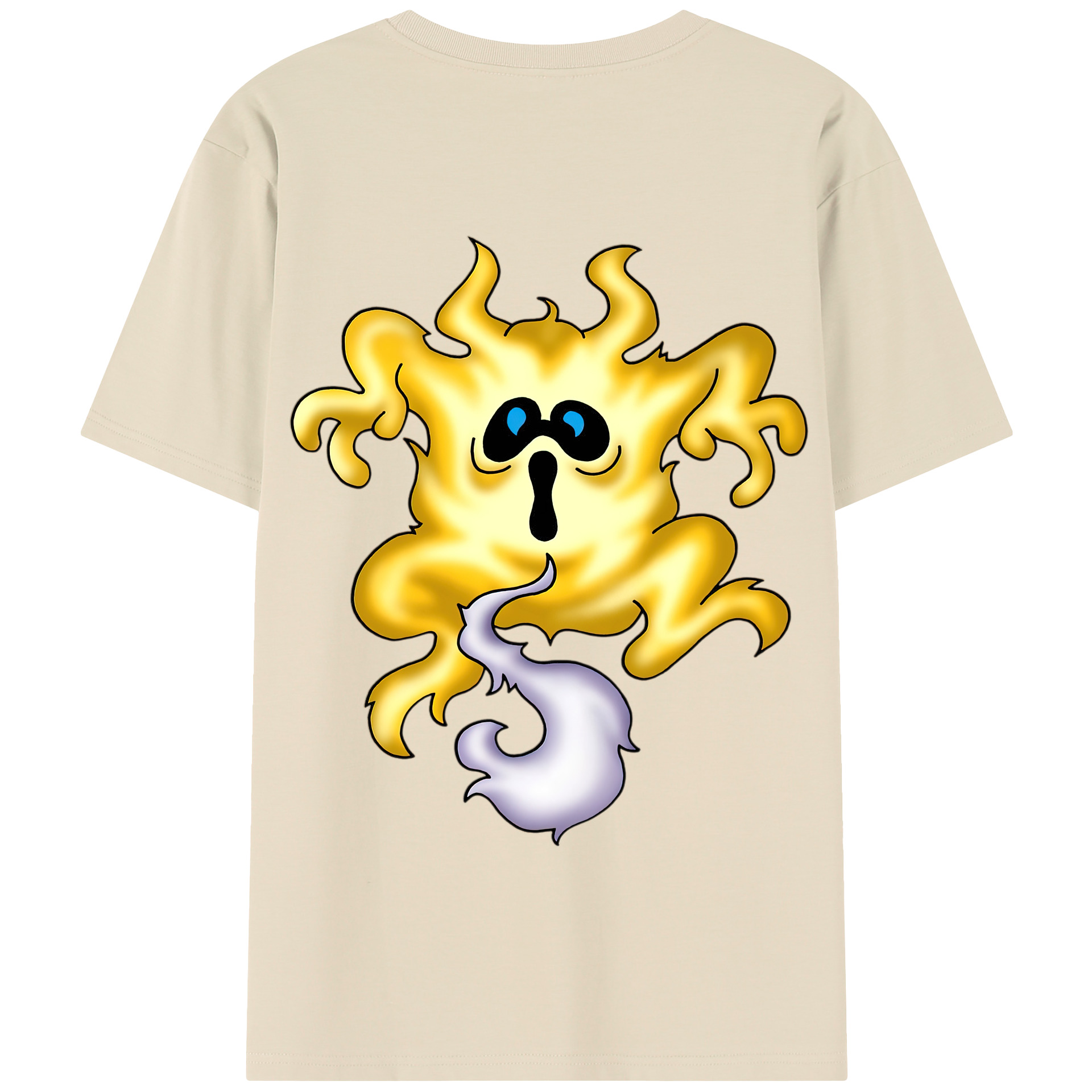 （画像用） ドラゴンクエスト Doragon Kuesuto Dragon Quest 綿100％半袖Tシャツ（背面プリント）